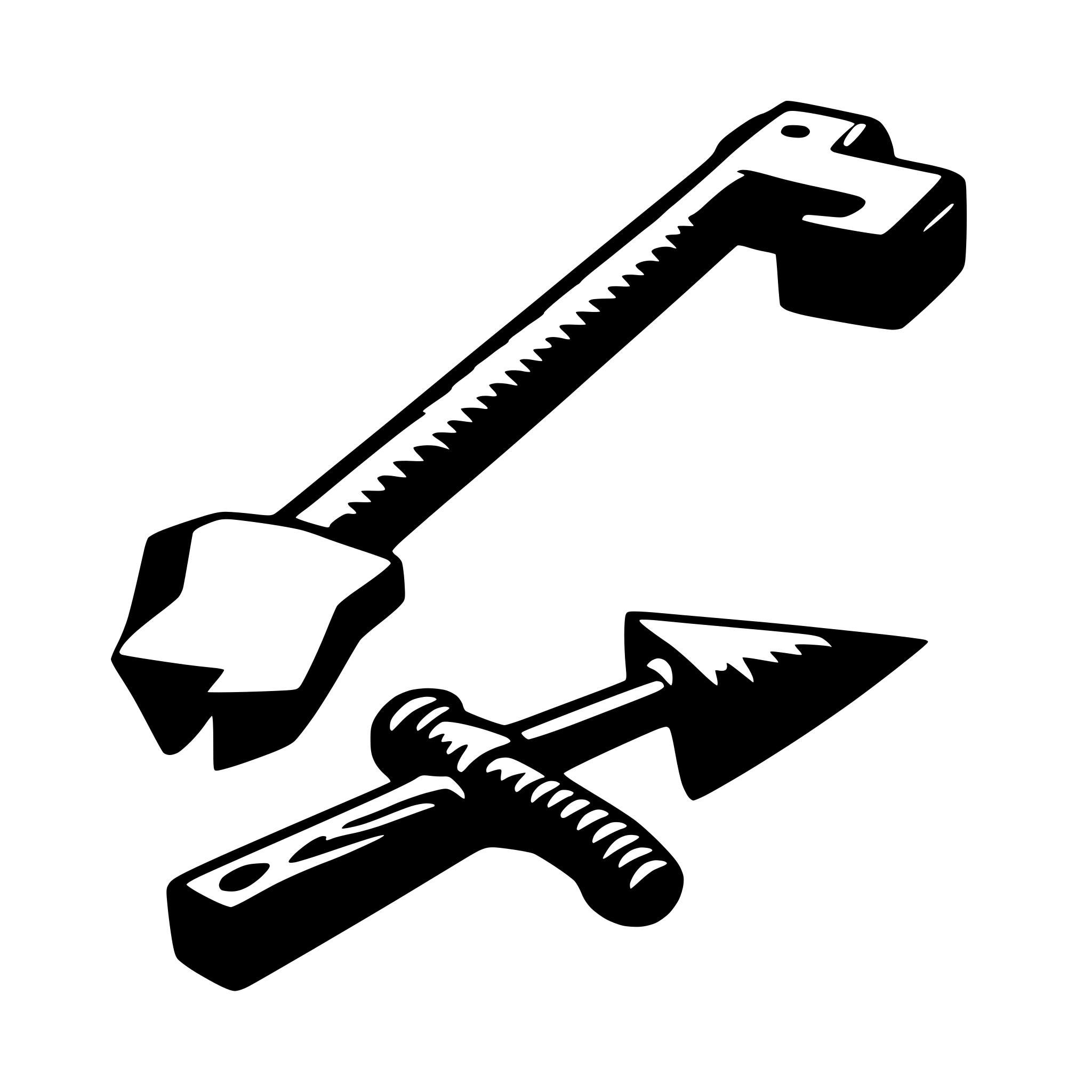 AI-generated SVG of a hammer and saw
