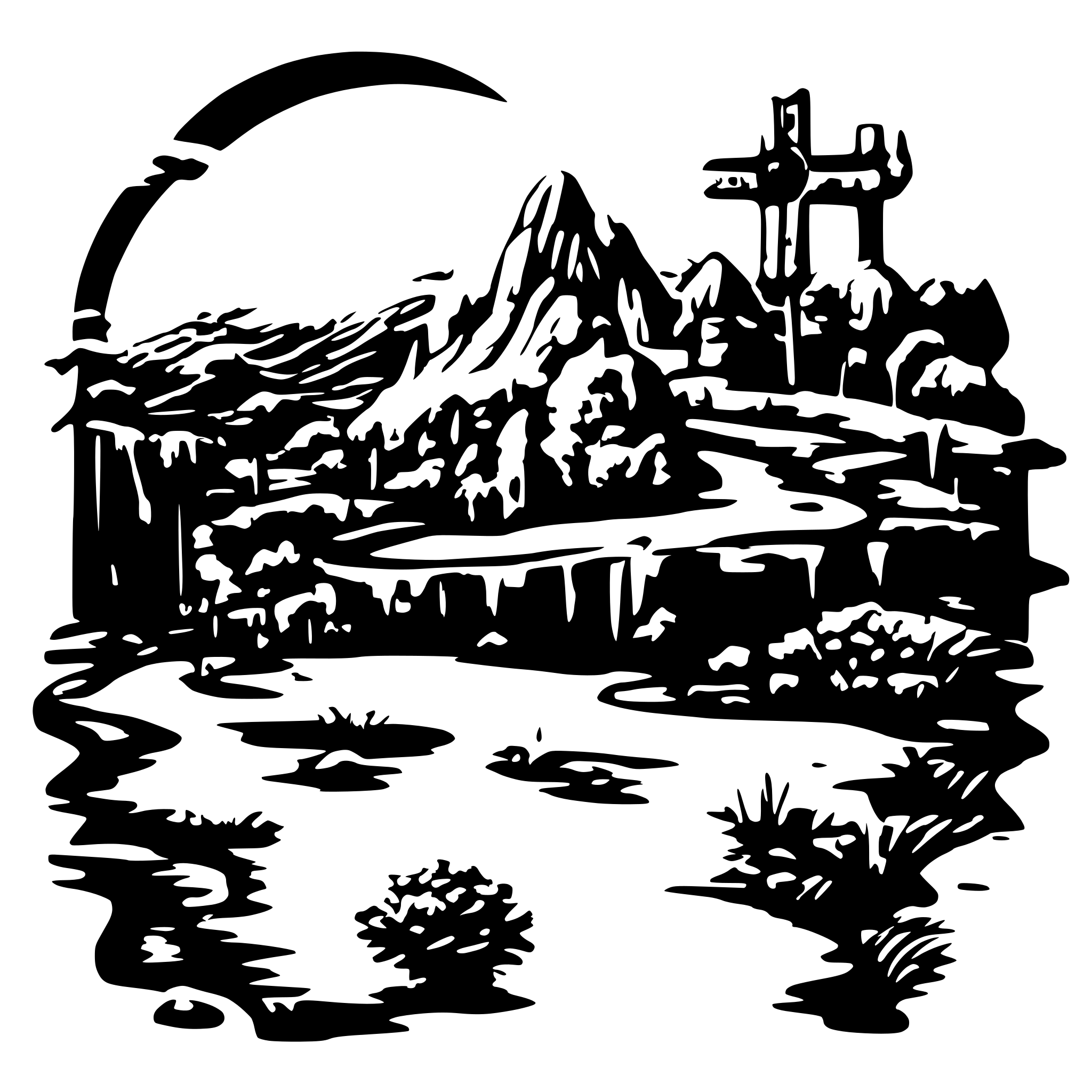 AI-generated SVG of a planina Nazc v Peru