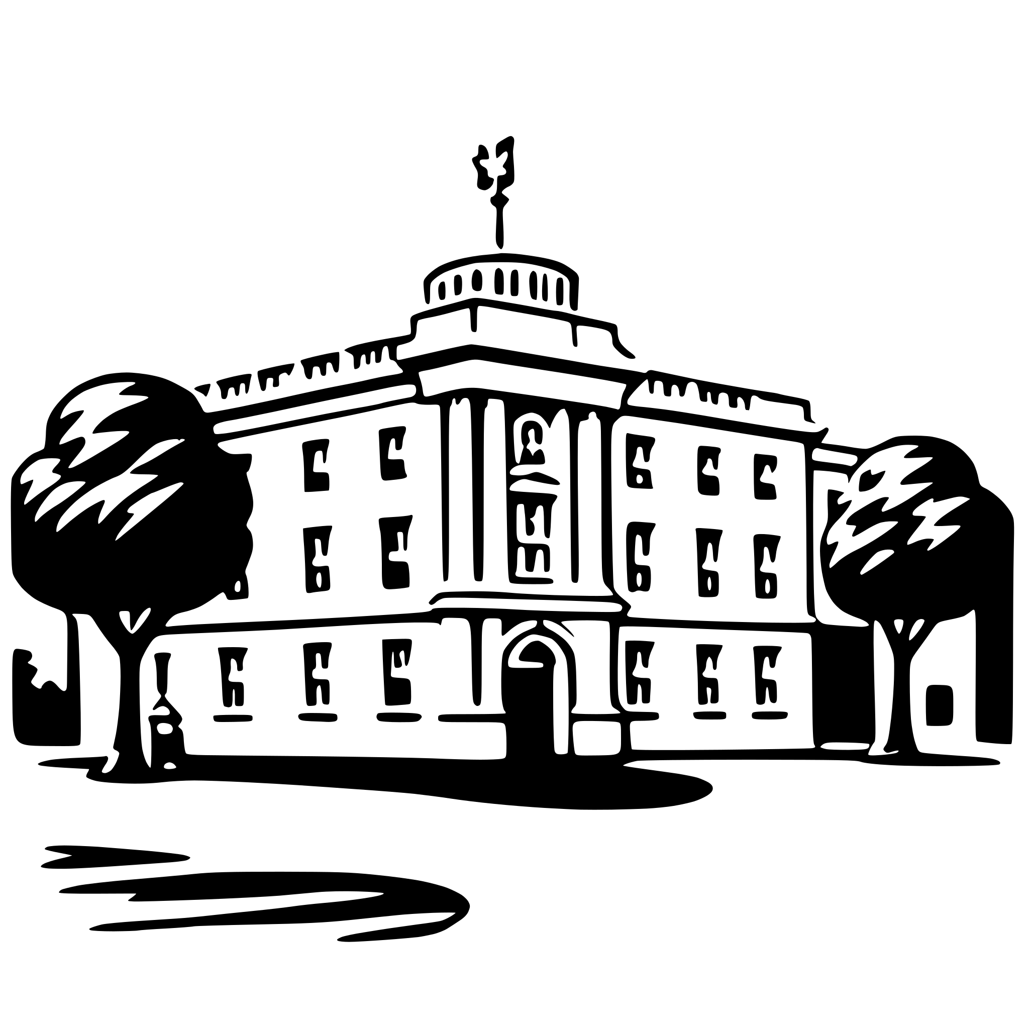 AI-generated SVG of a buckingham palace
