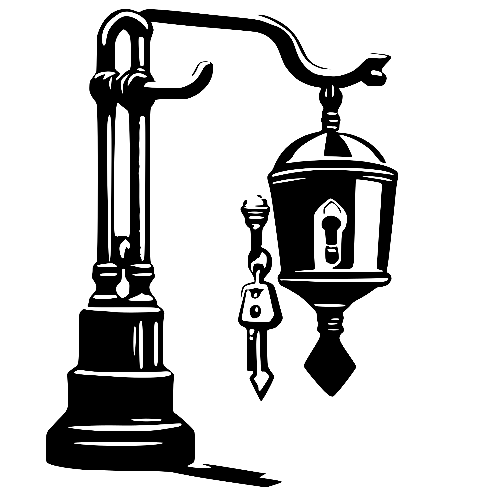 AI-generated SVG of a put a lock with same hand designed style in the same spot of the bulb