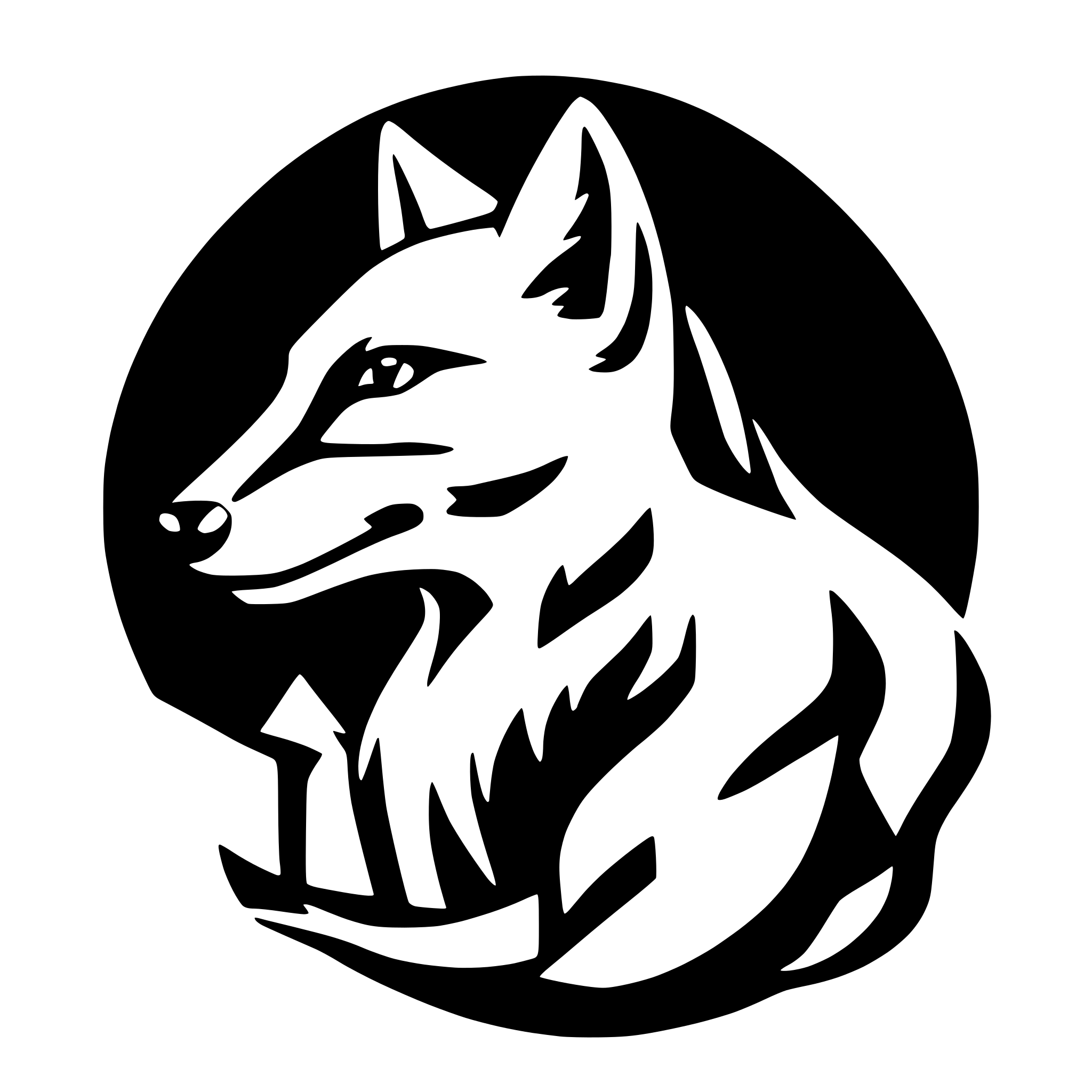 AI-generated SVG of a geometric fox