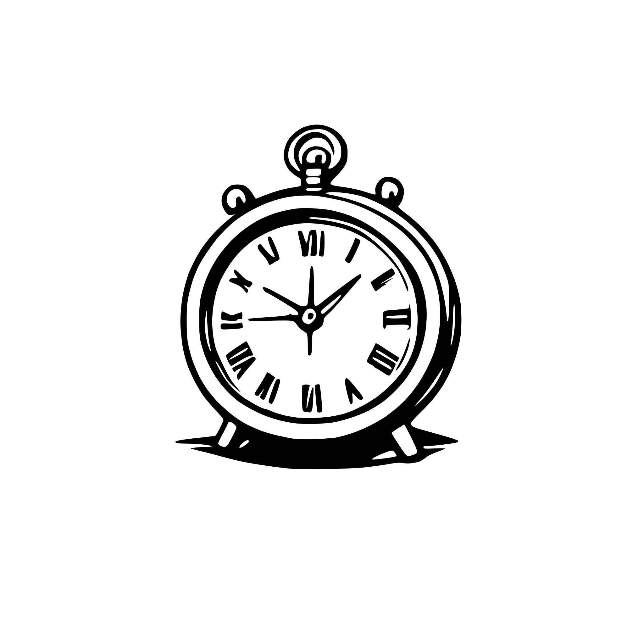 AI-generated SVG of 'clock antique'