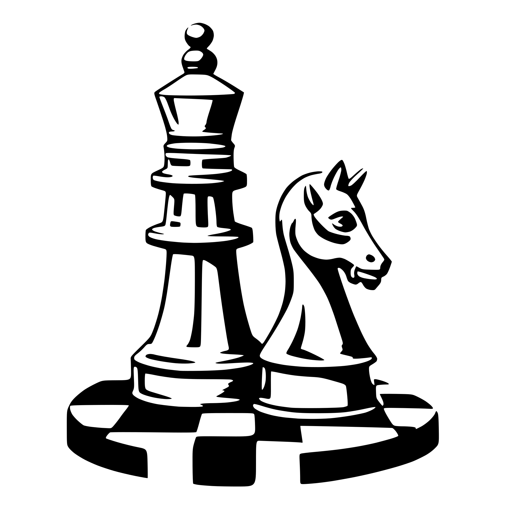 AI-generated SVG of a chessfigur