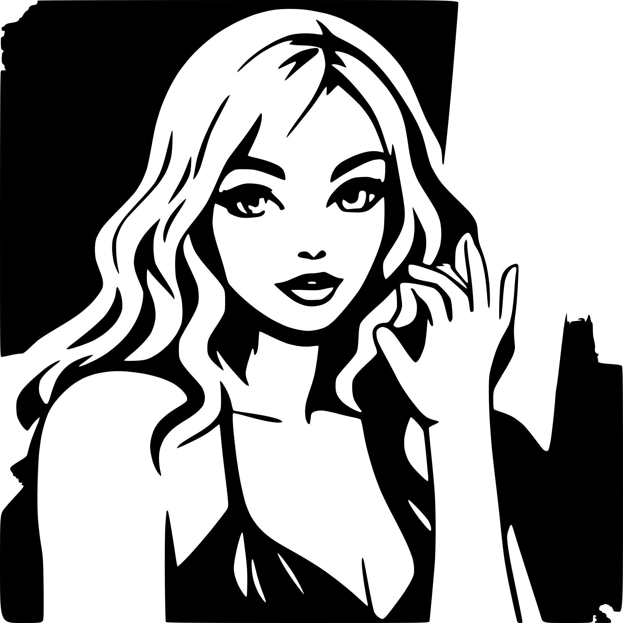 AI-generated SVG of 'sensual lady'