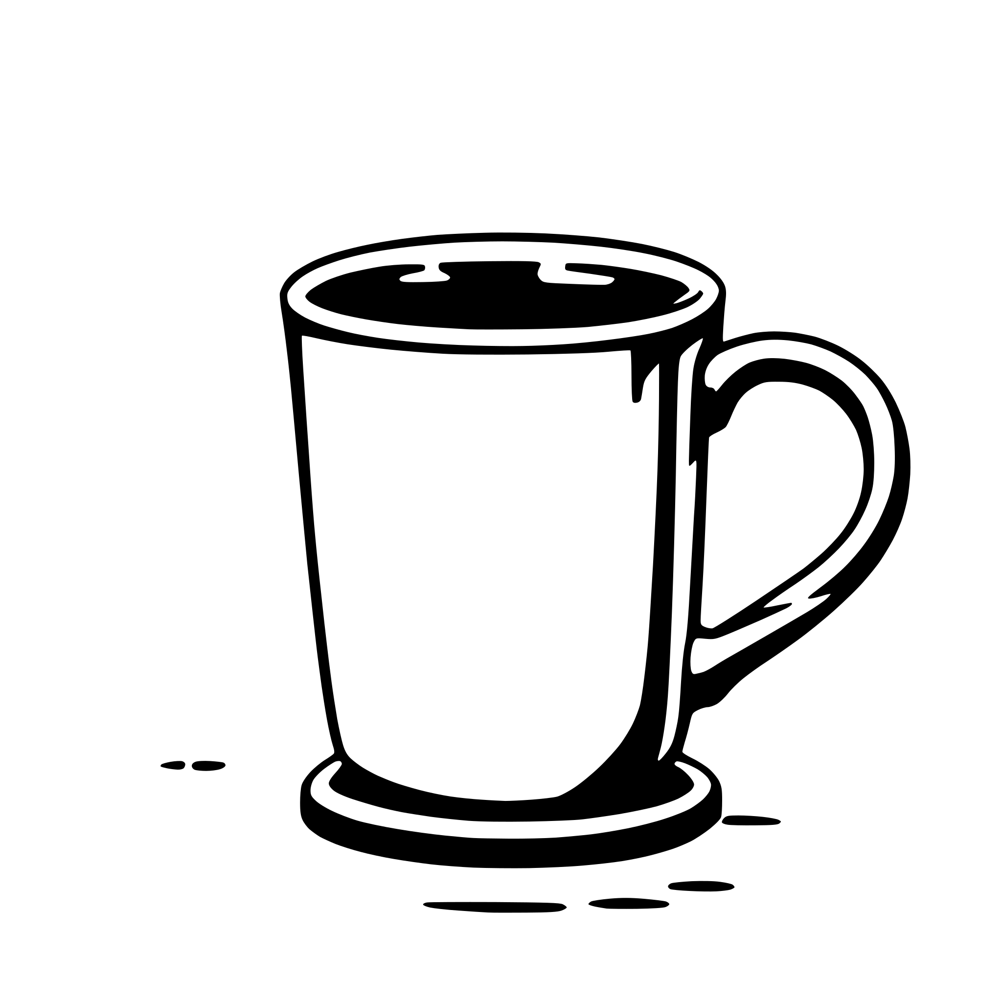 AI-generated SVG of a mug