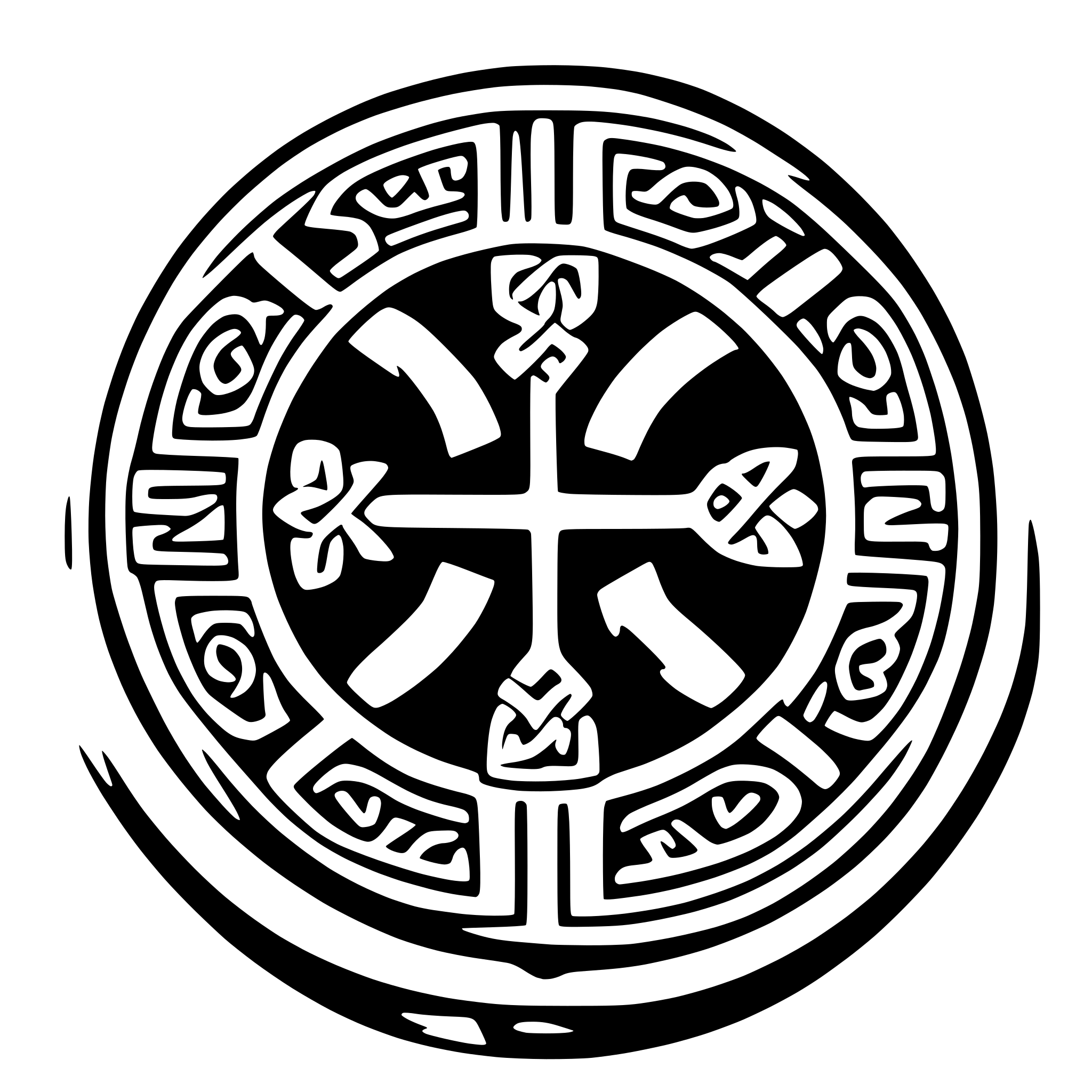 AI-generated SVG of 'celtique coin'