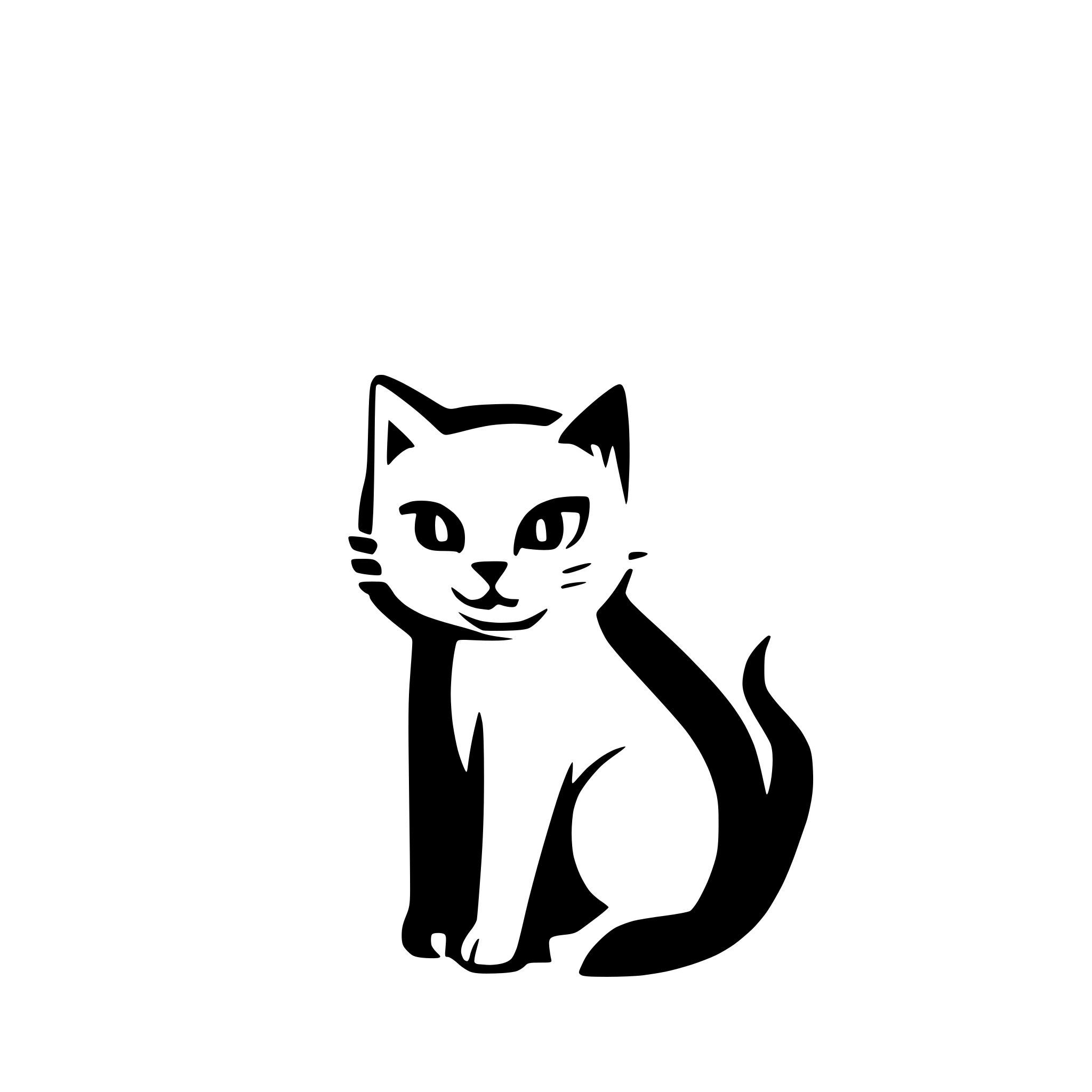 AI-generated SVG of 'cat'
