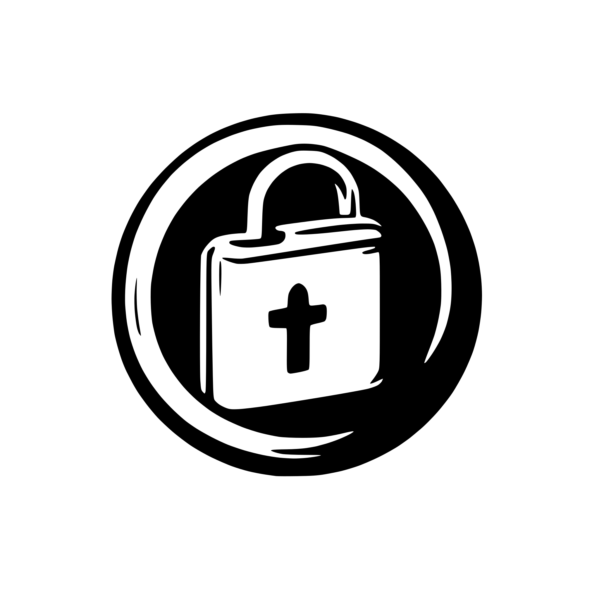 AI-generated SVG of a a logo for an authentication service called anyAuth. incorporate a padlock or key.