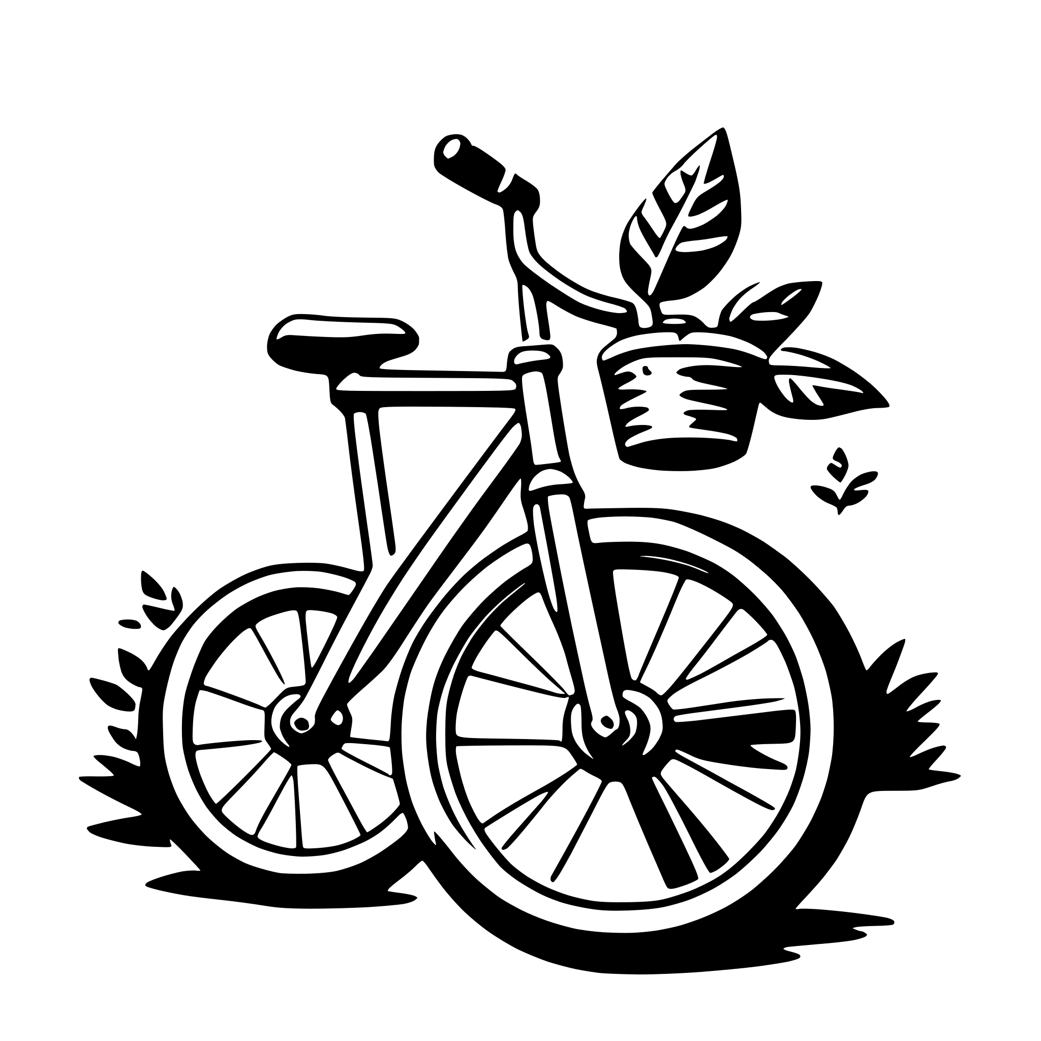 AI-generated SVG of a bicycle