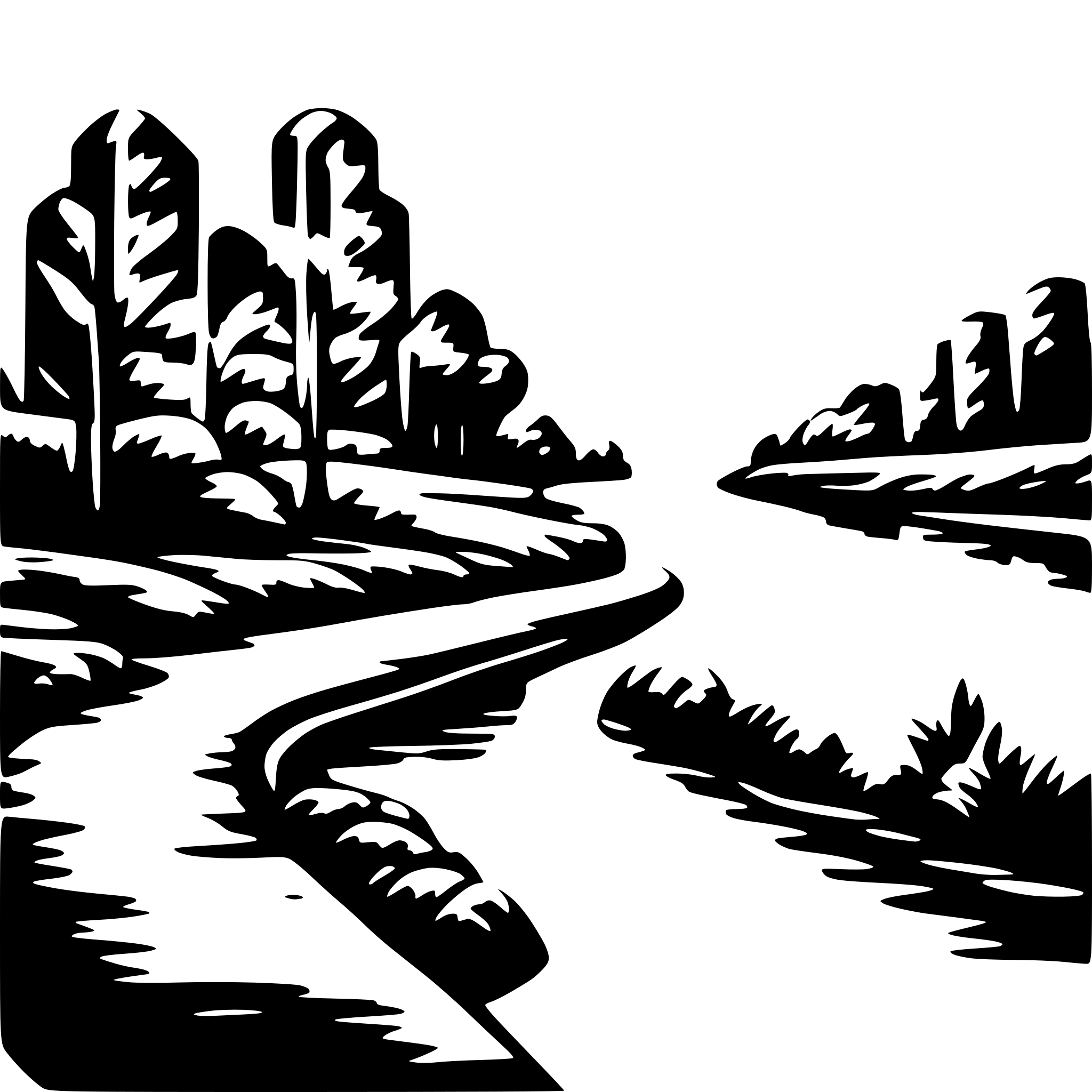 AI-generated SVG of 'river side'