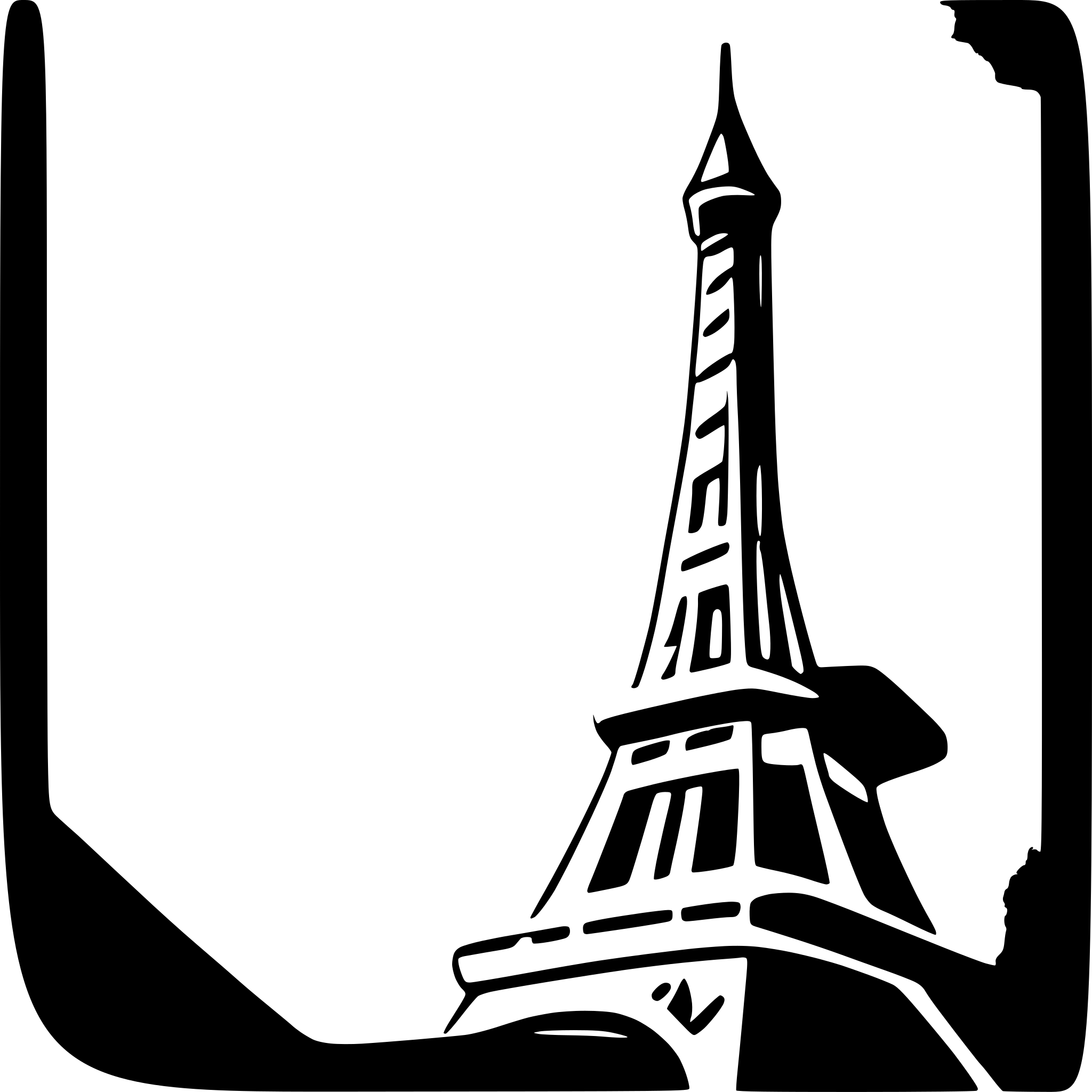 AI-generated SVG of a eiffel tower