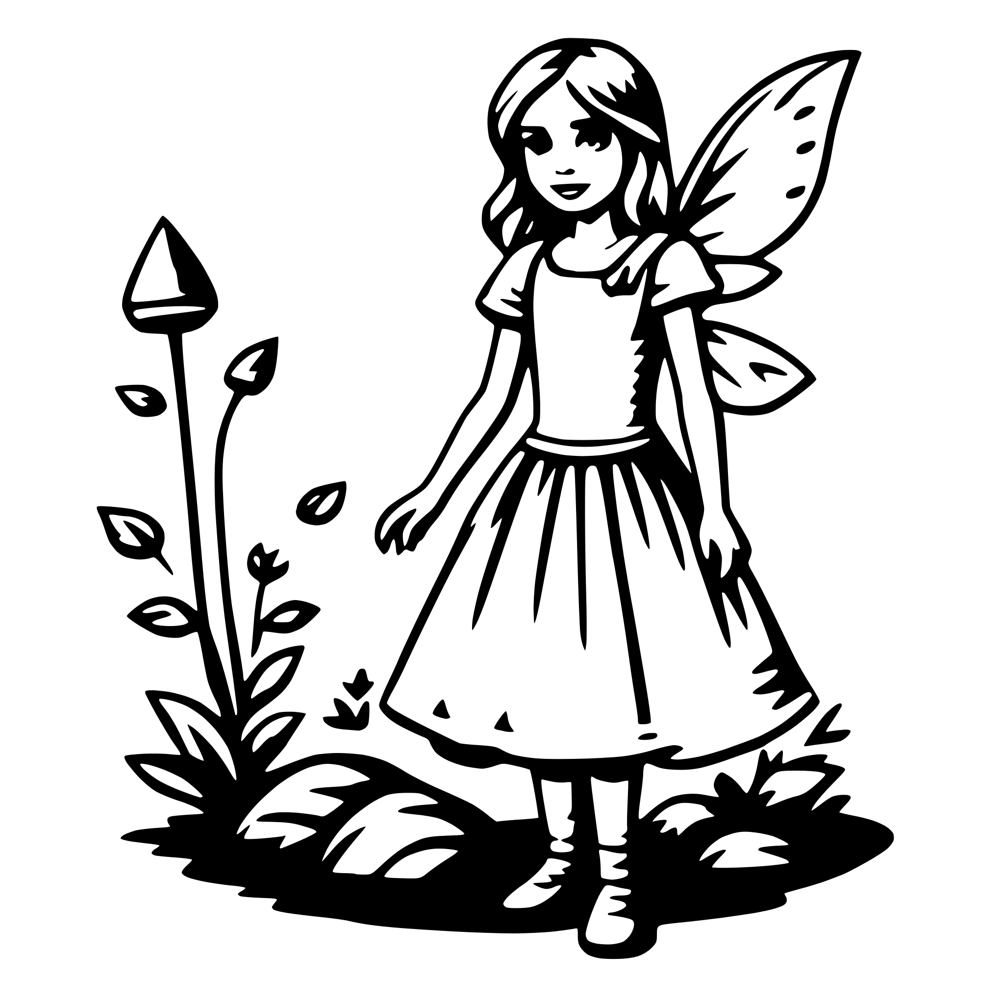 AI-generated SVG of a fairy