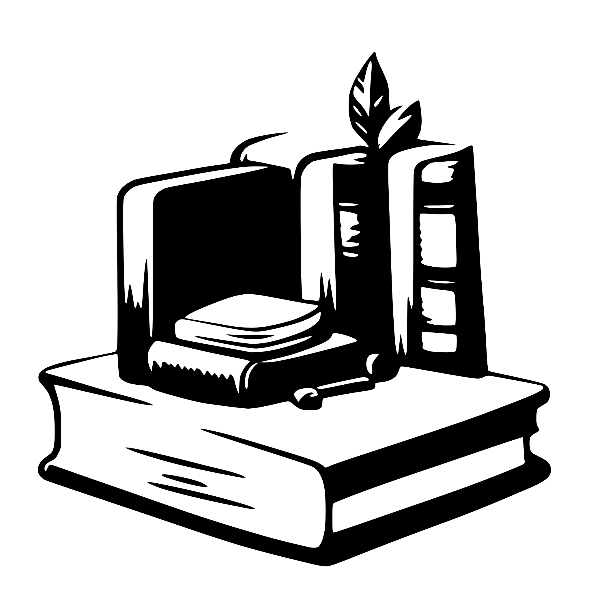 AI-generated SVG of a books
