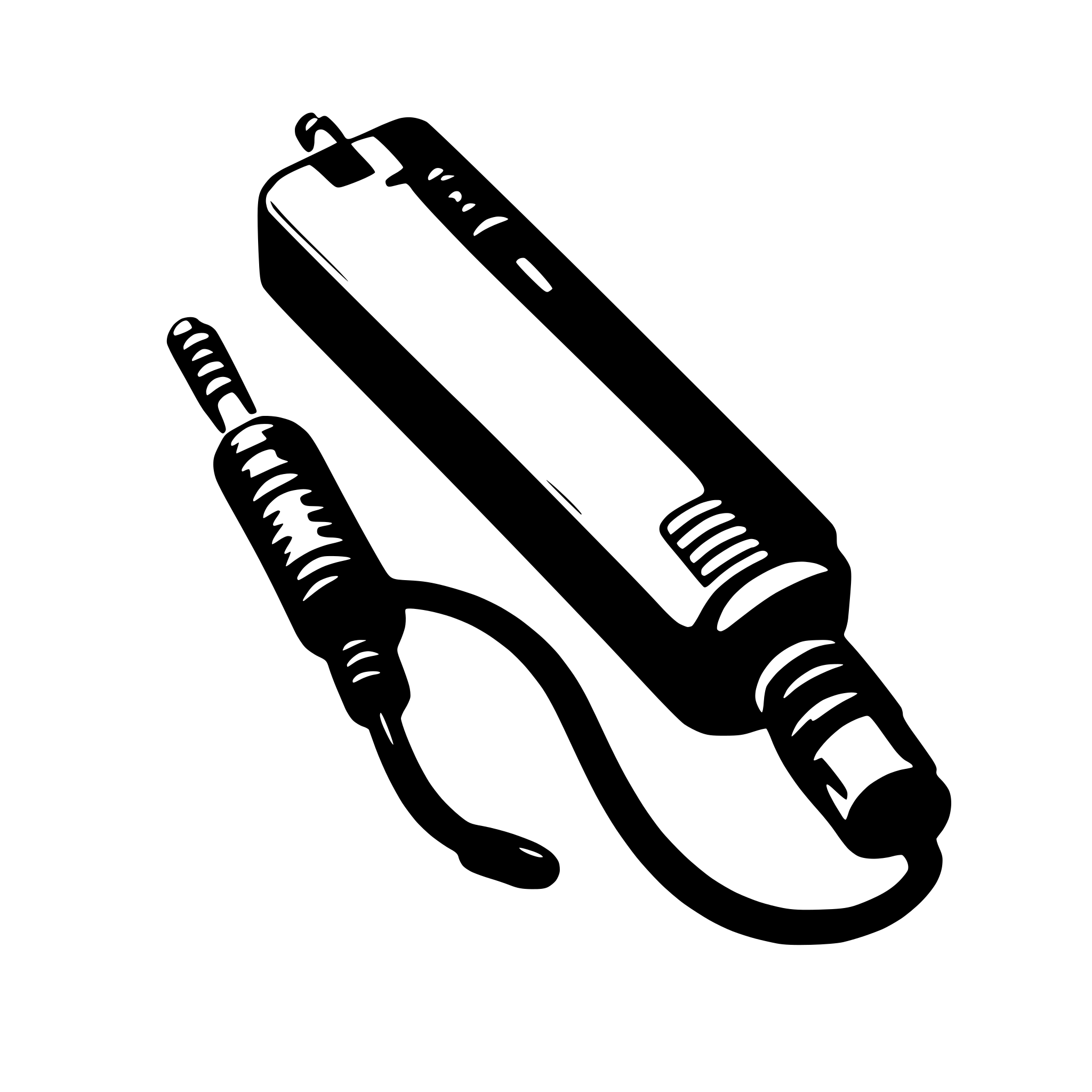 AI-generated SVG of 'mobile phone audio jack splitter'