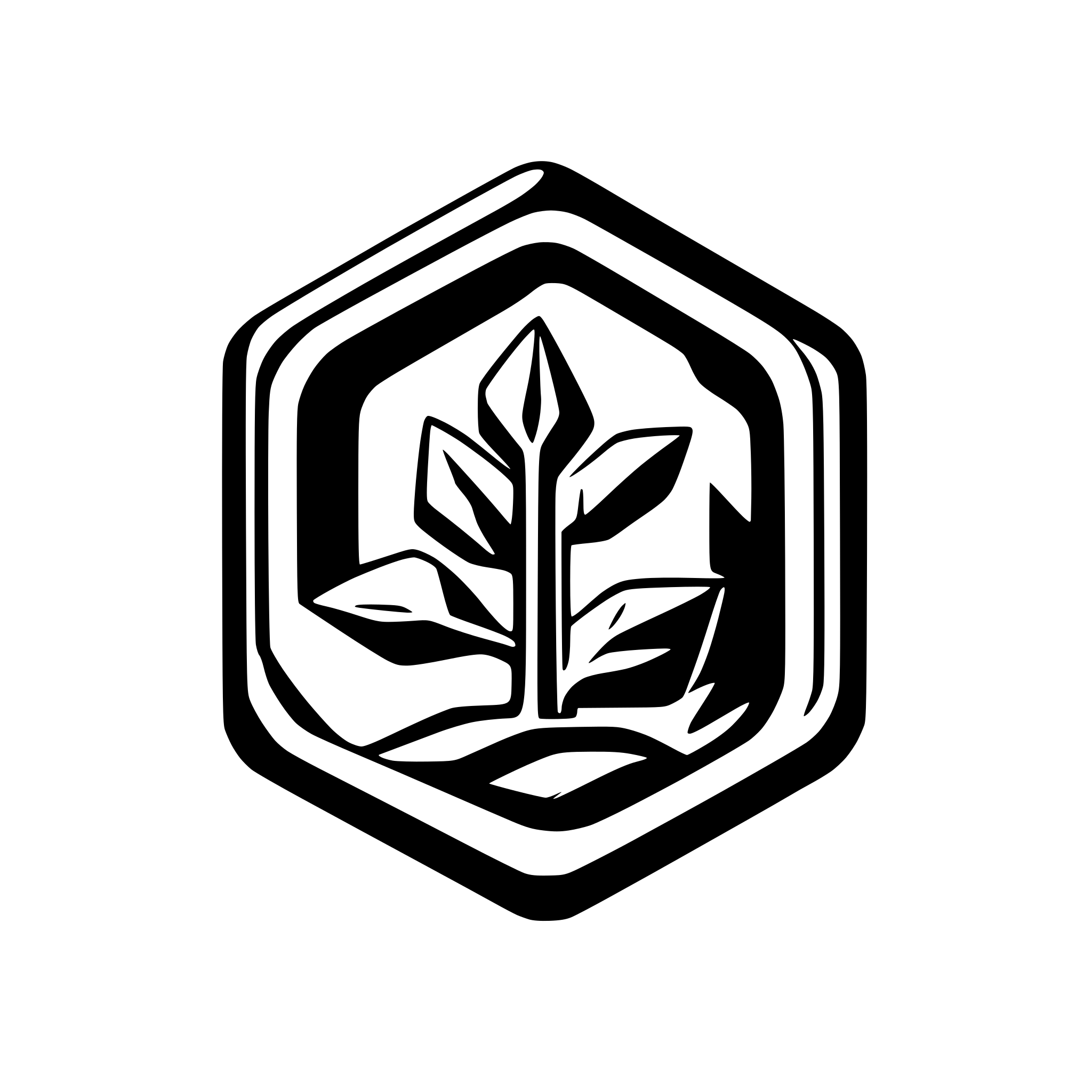 AI-generated SVG of a generate a simple bussines logo the business name is pine crest web design incorporate hexigons