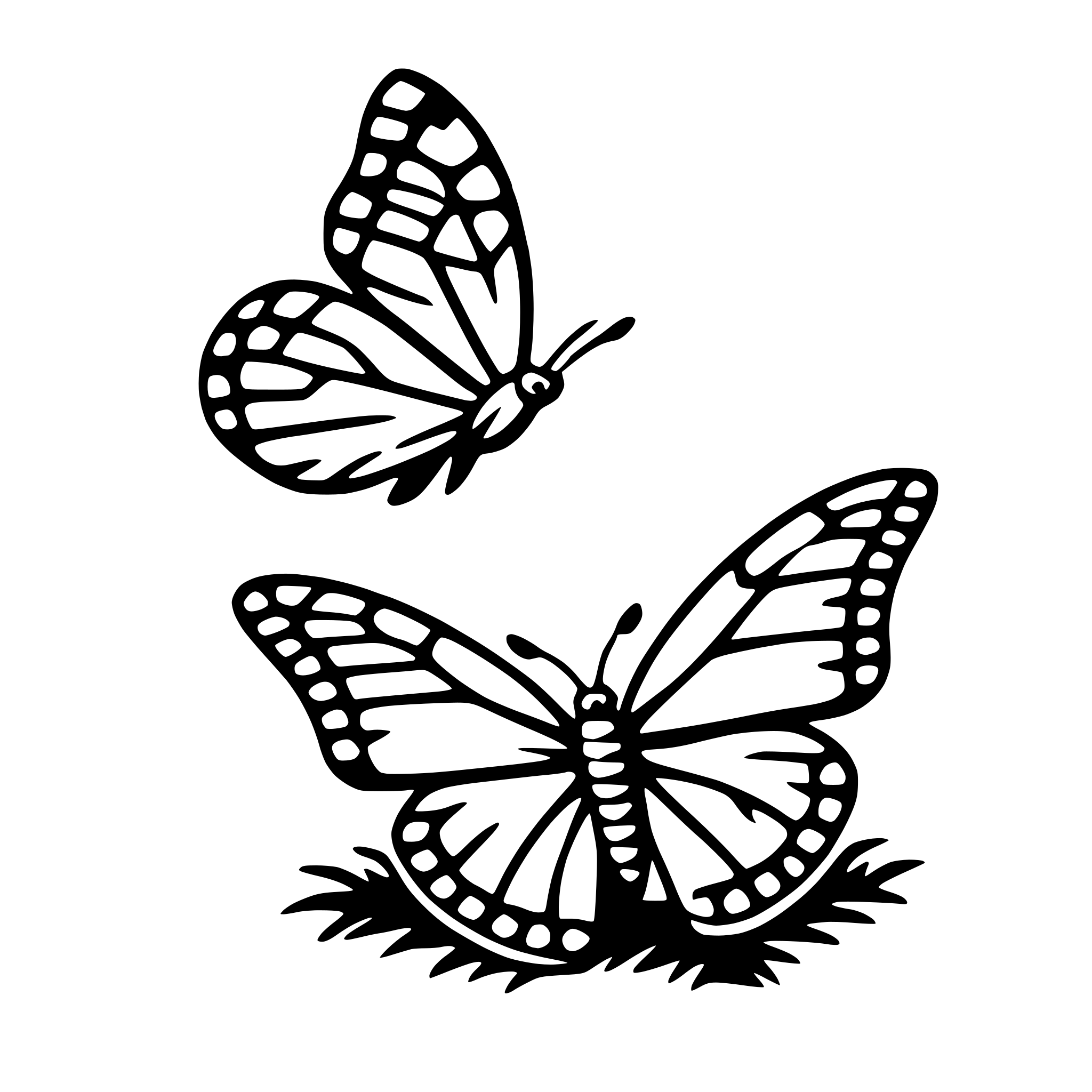 AI-generated SVG of 'butterfly kisses'