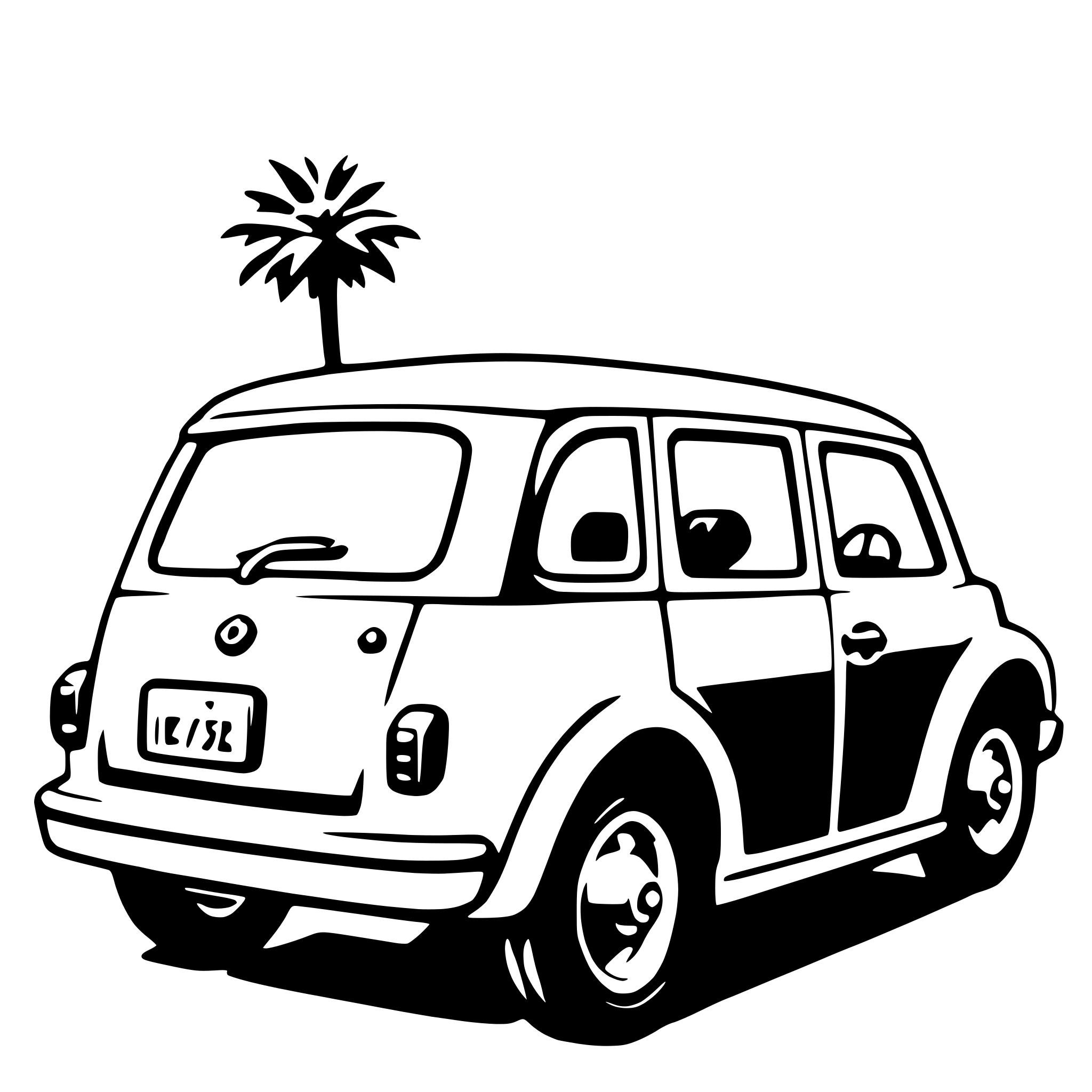 AI-generated SVG of a hatchback
