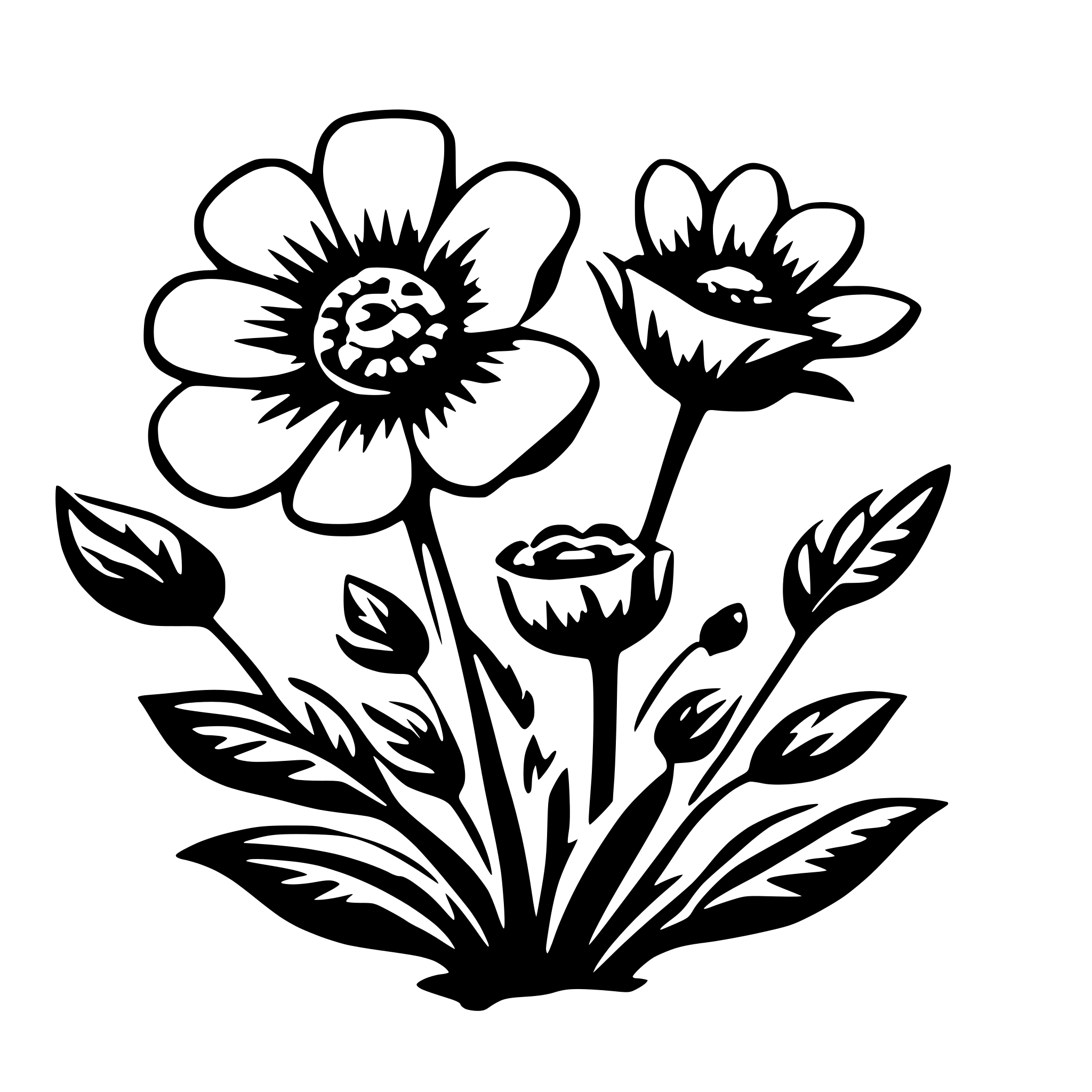AI-generated SVG of a flowers