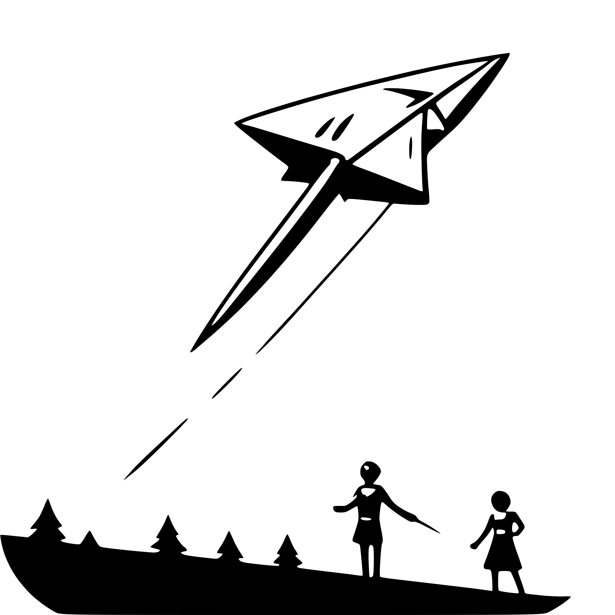 AI-generated SVG of a kite in sky