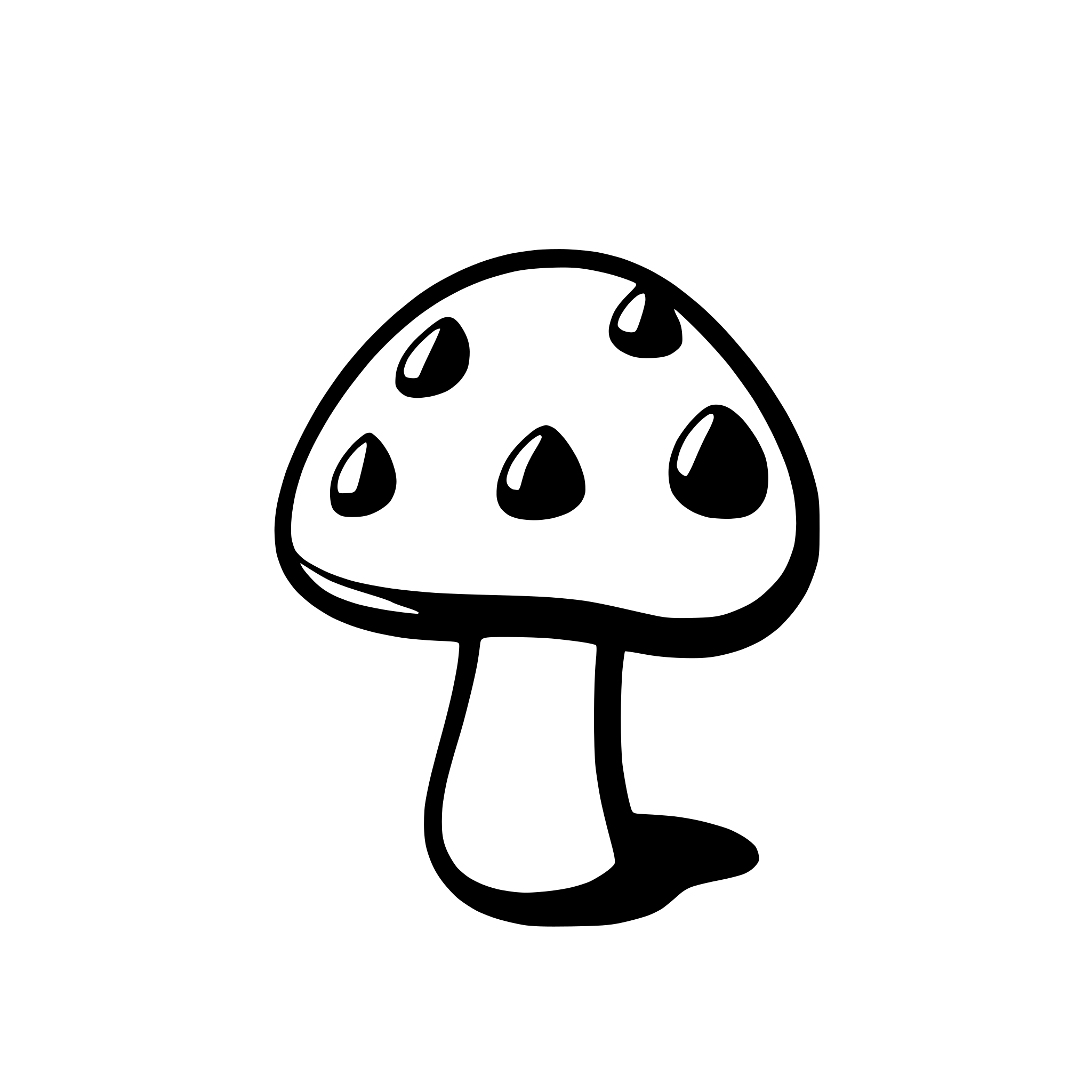 AI-generated SVG of a mushrooms