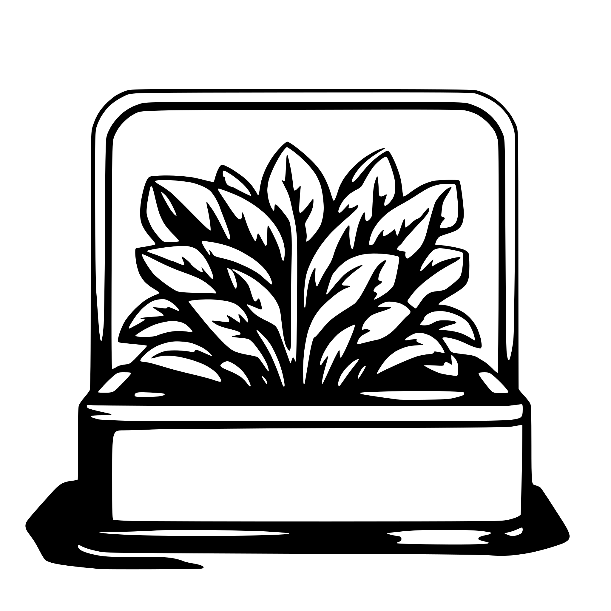 AI-generated SVG of 'square grow light'