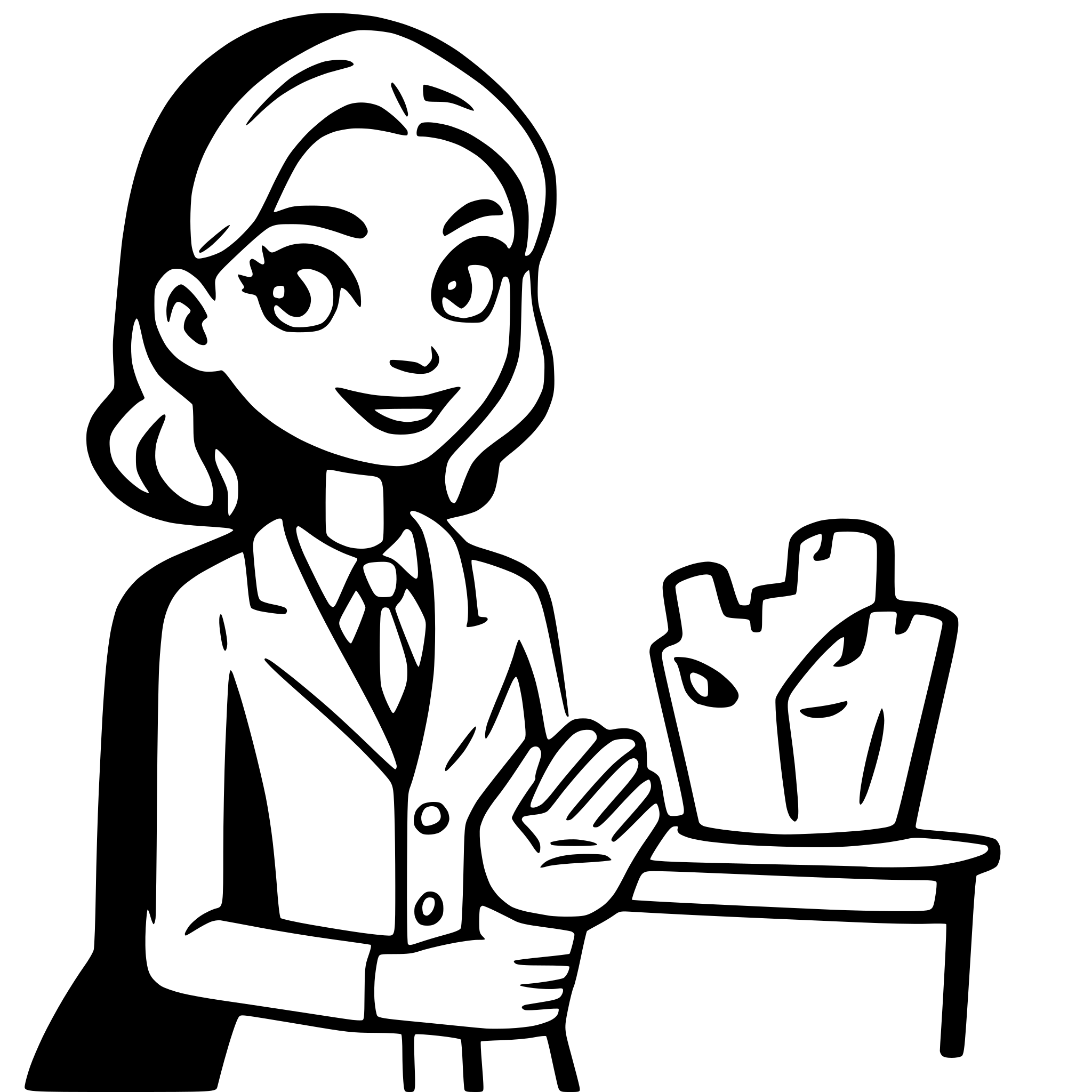 AI-generated SVG of a femaile doctor and patient
