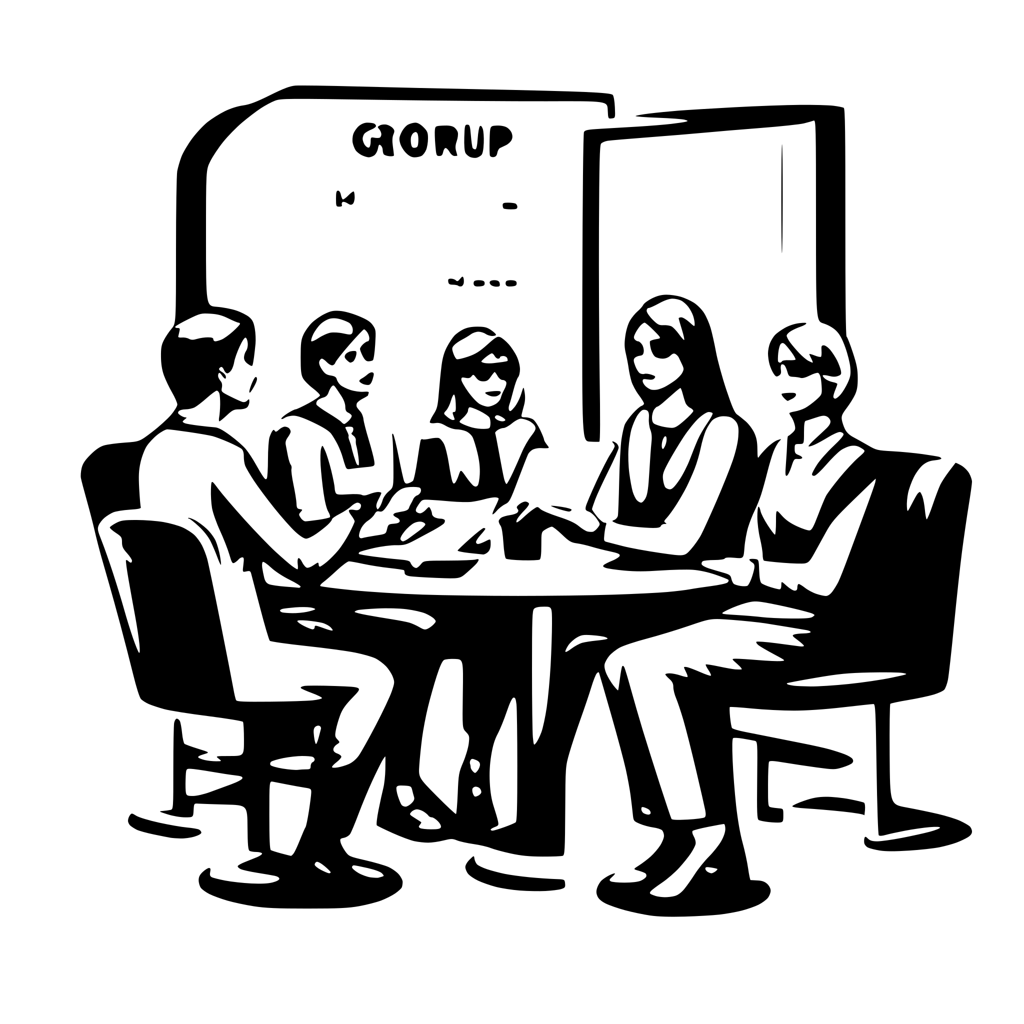 AI-generated SVG of 'group reservation booking'