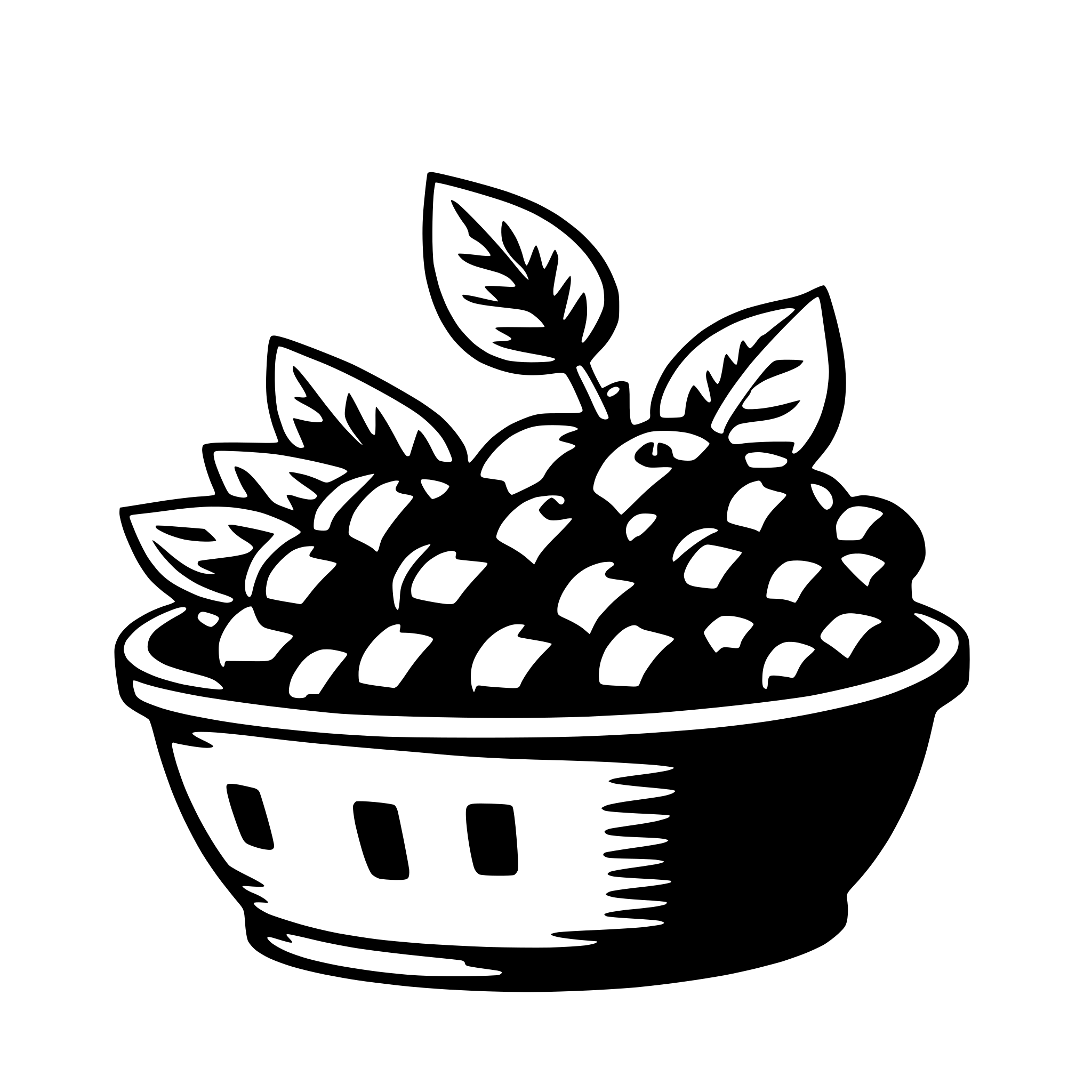AI-generated SVG of a fruit basket