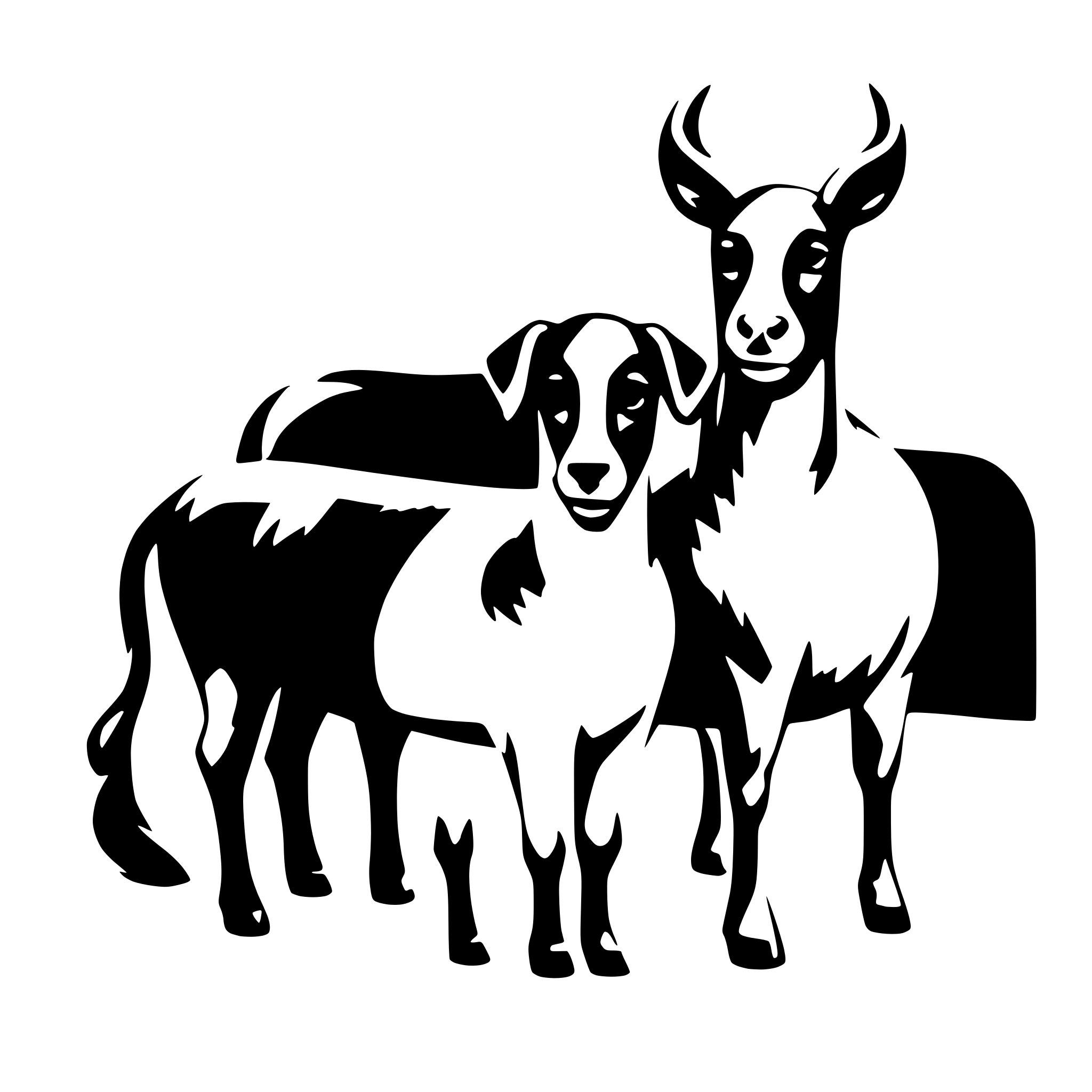 AI-generated SVG of a domestic animals
