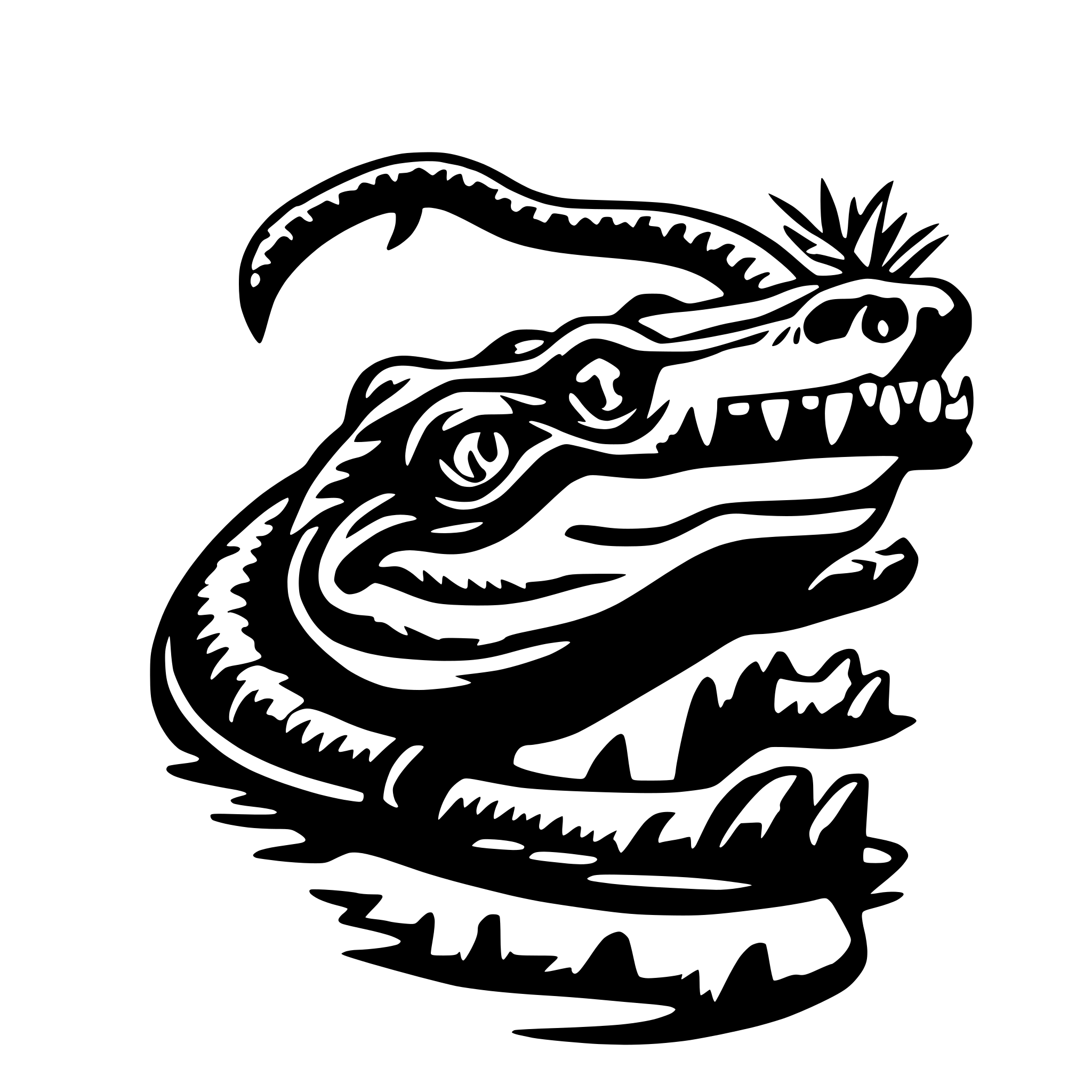 AI-generated SVG of 'florida gators4'