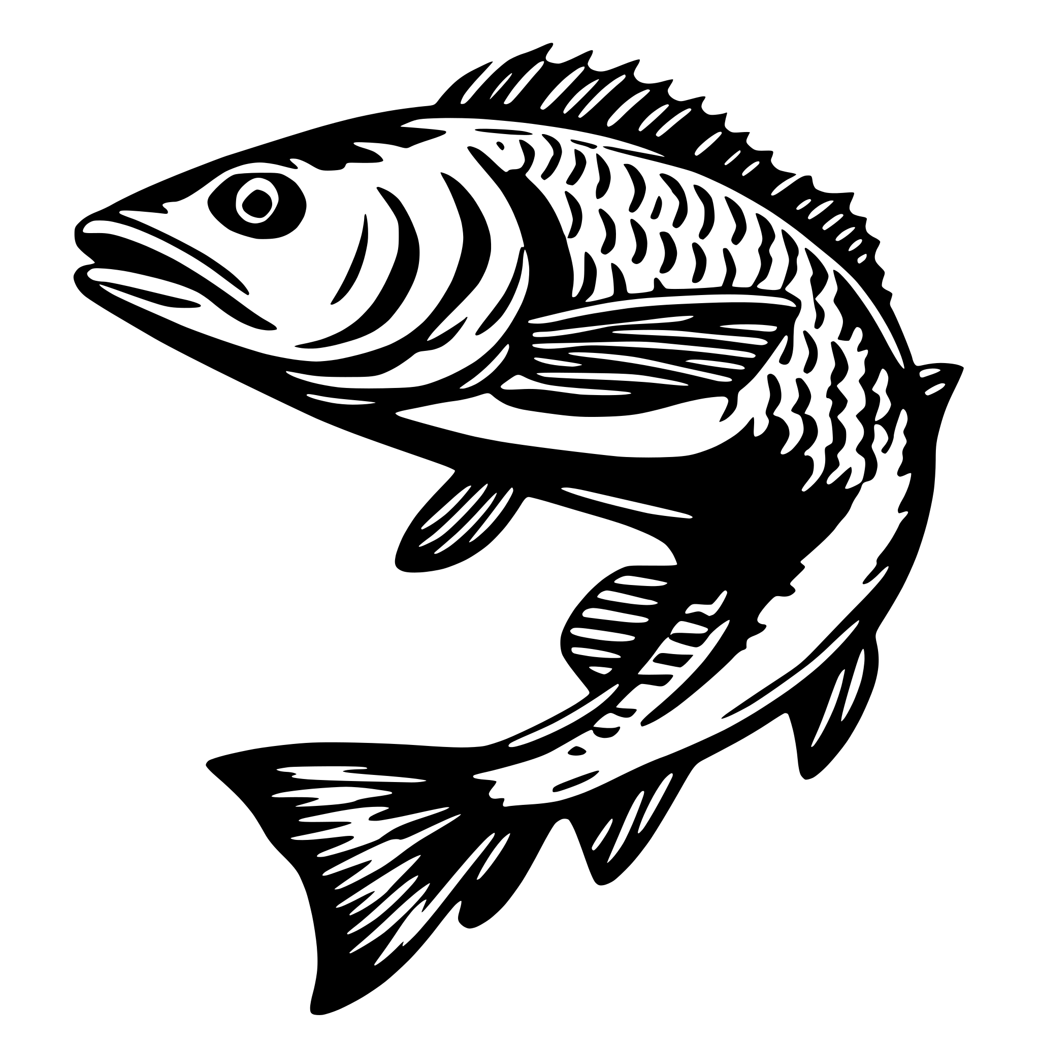 AI-generated SVG of a Redfish