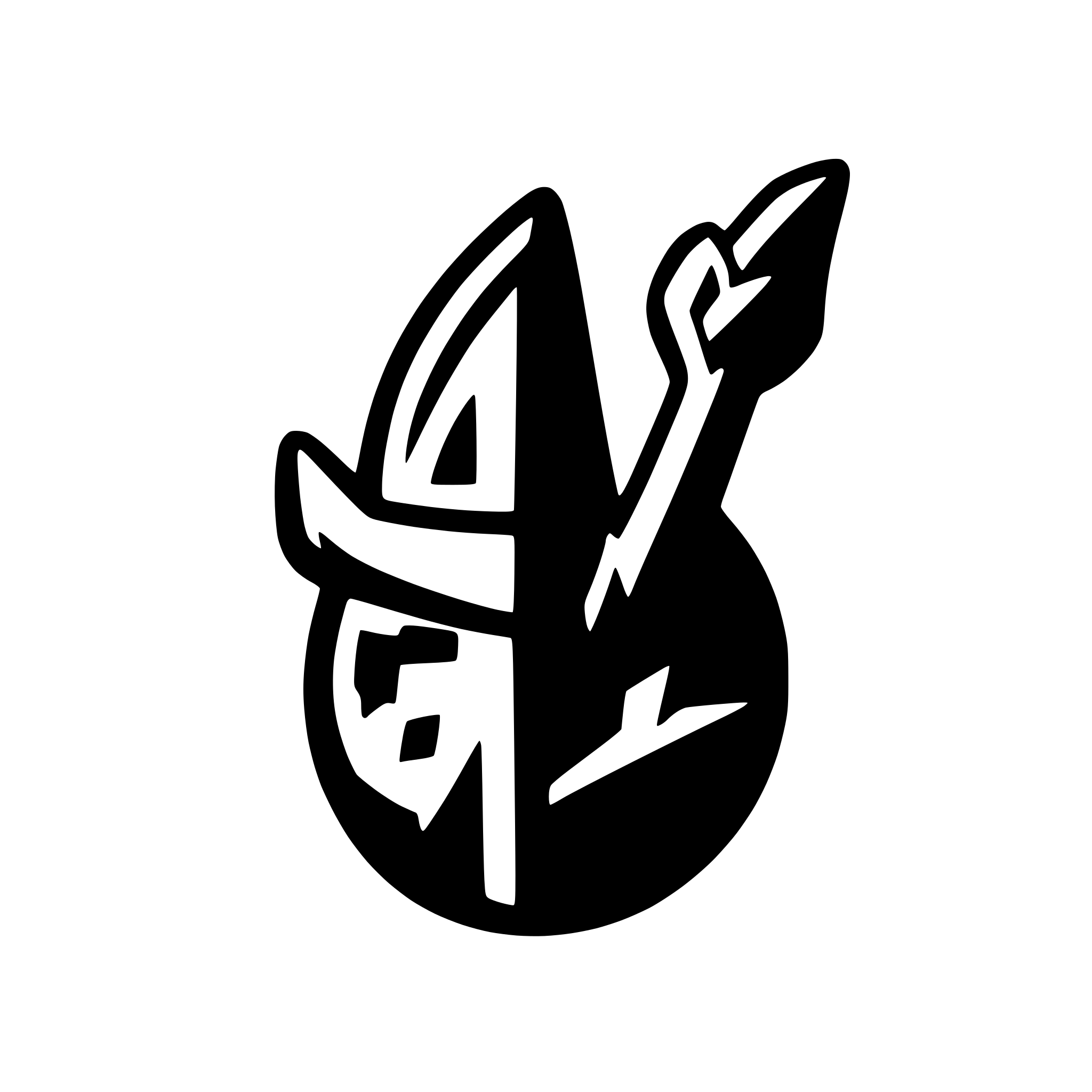 AI-generated SVG of a abstract nature viking icon bnw