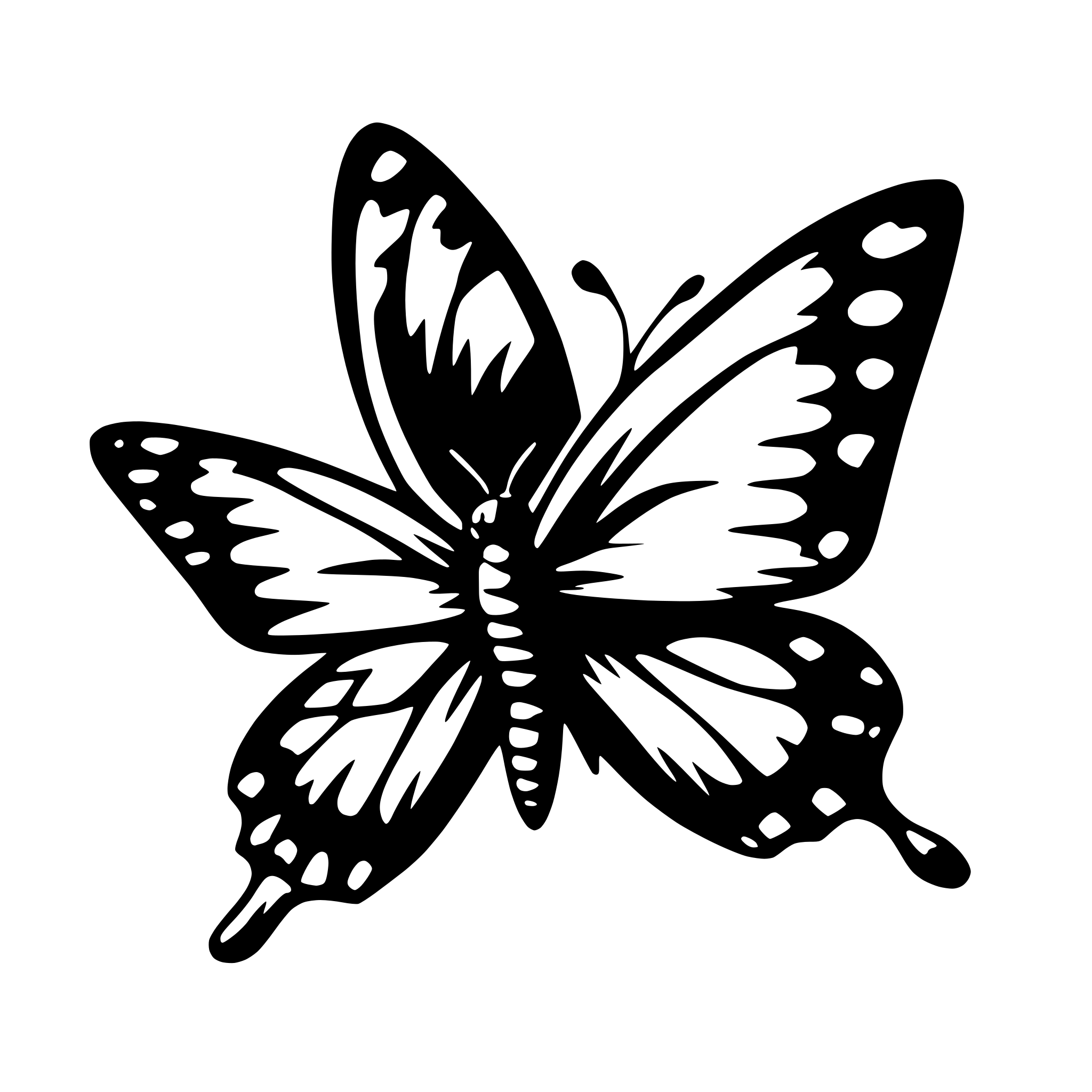 AI-generated SVG of a butterfly