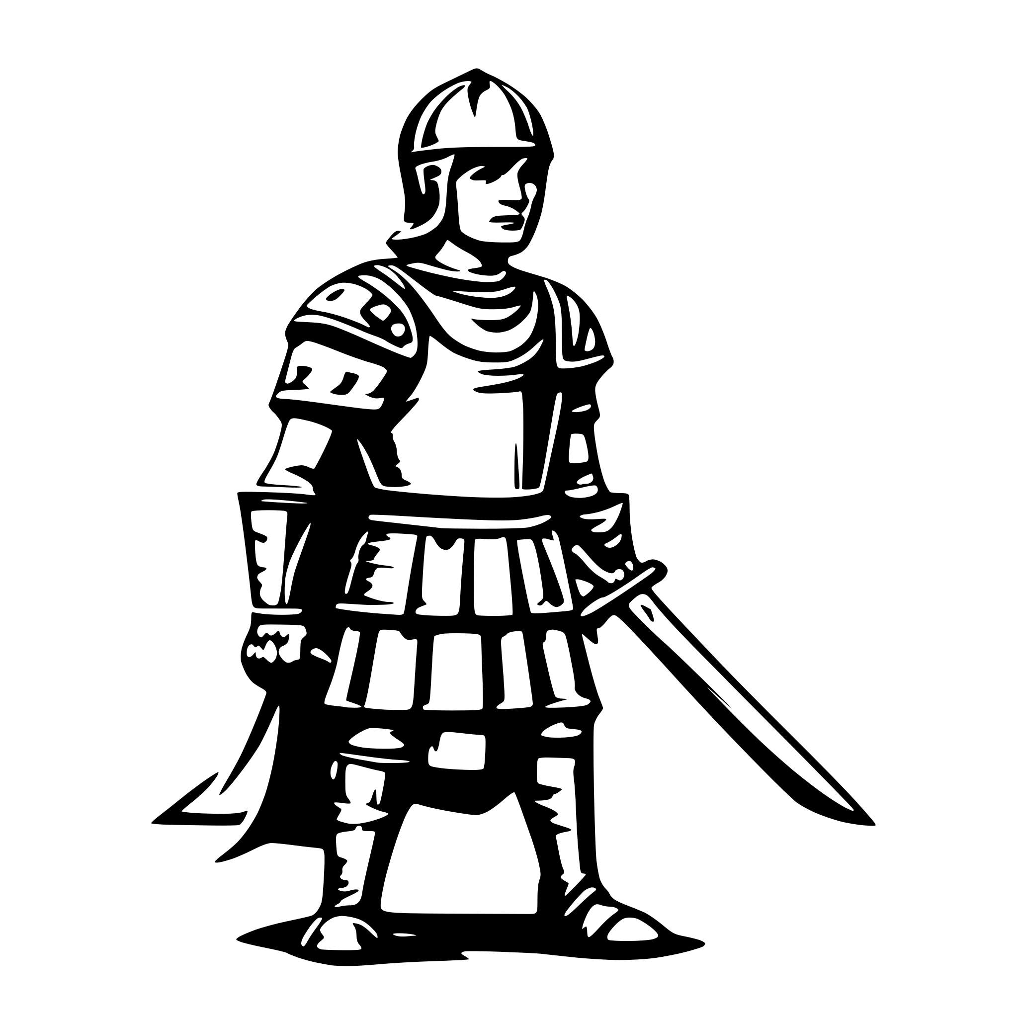 AI-generated SVG of 'knight of the roman empire'