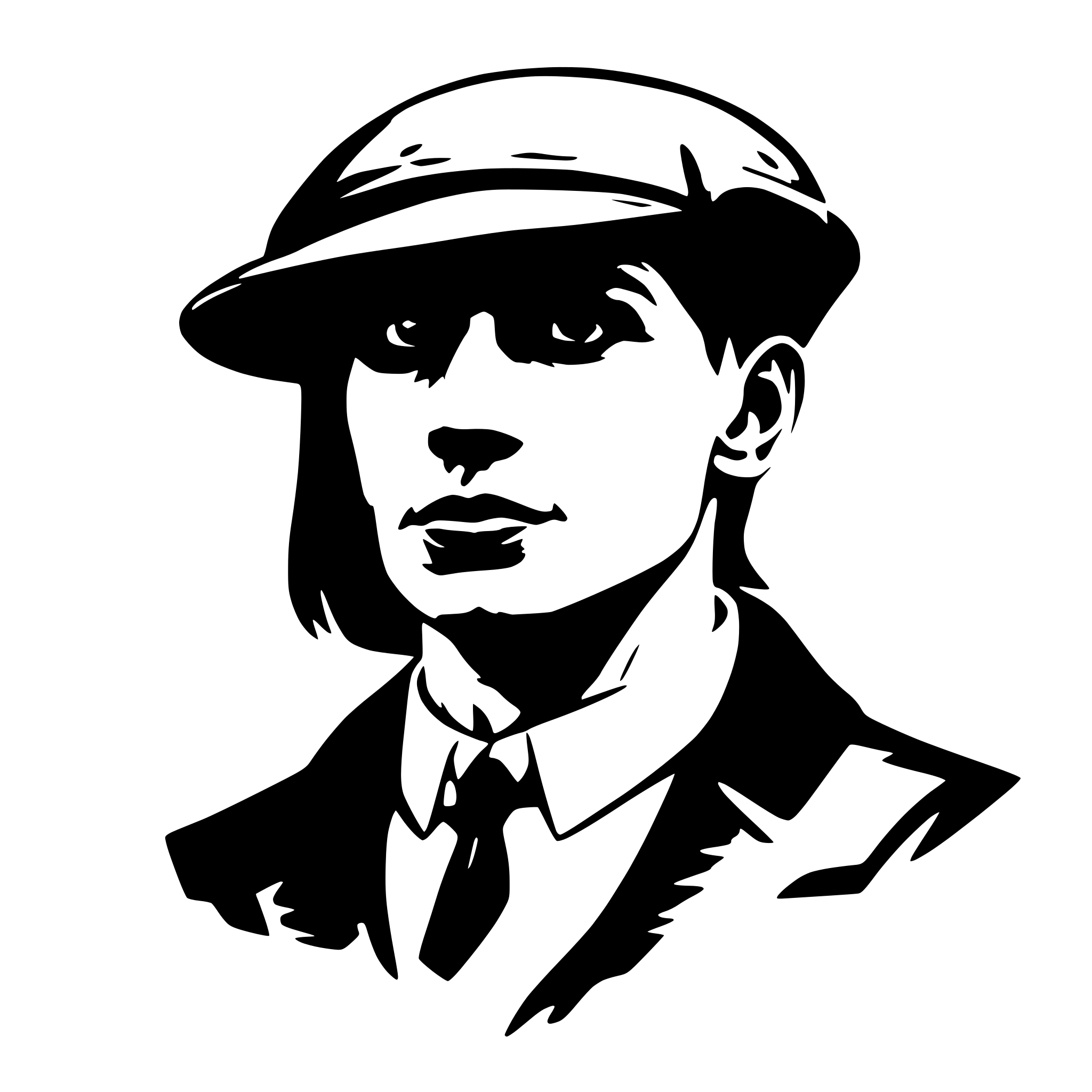 AI-generated SVG of 'peaky blinders'