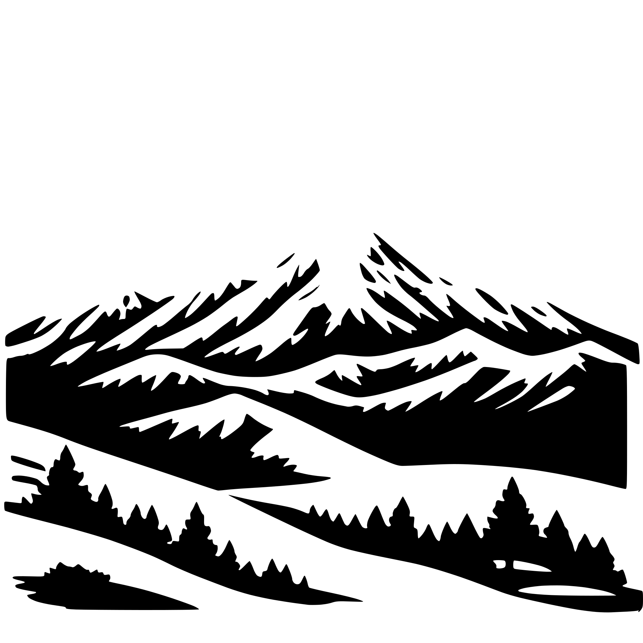 AI-generated SVG of 'full moon over snow-covered mountains'
