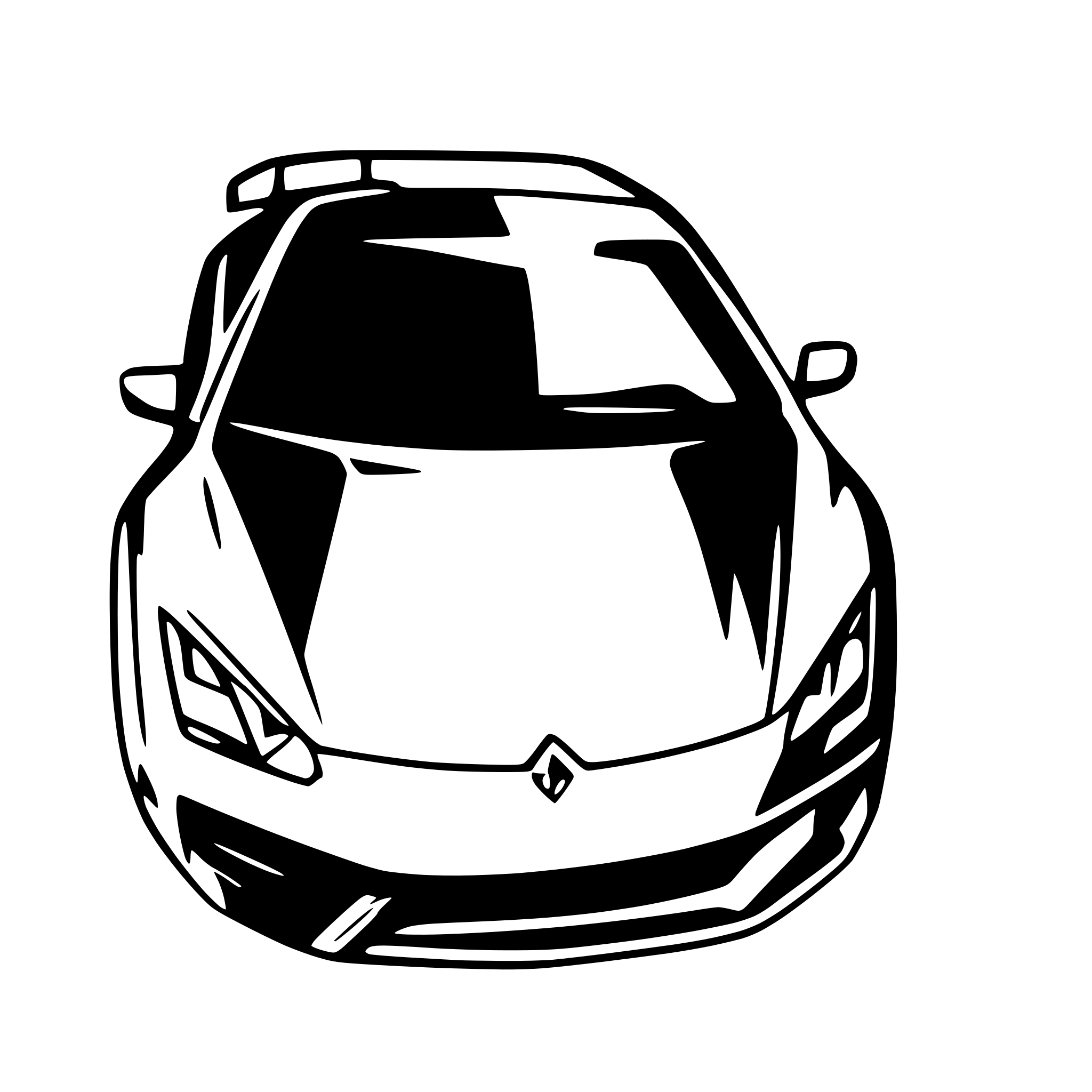 AI-generated SVG of a Lamborghini Huracan as a drawing to color in. Without Logos. With bodykit and Spoiler.