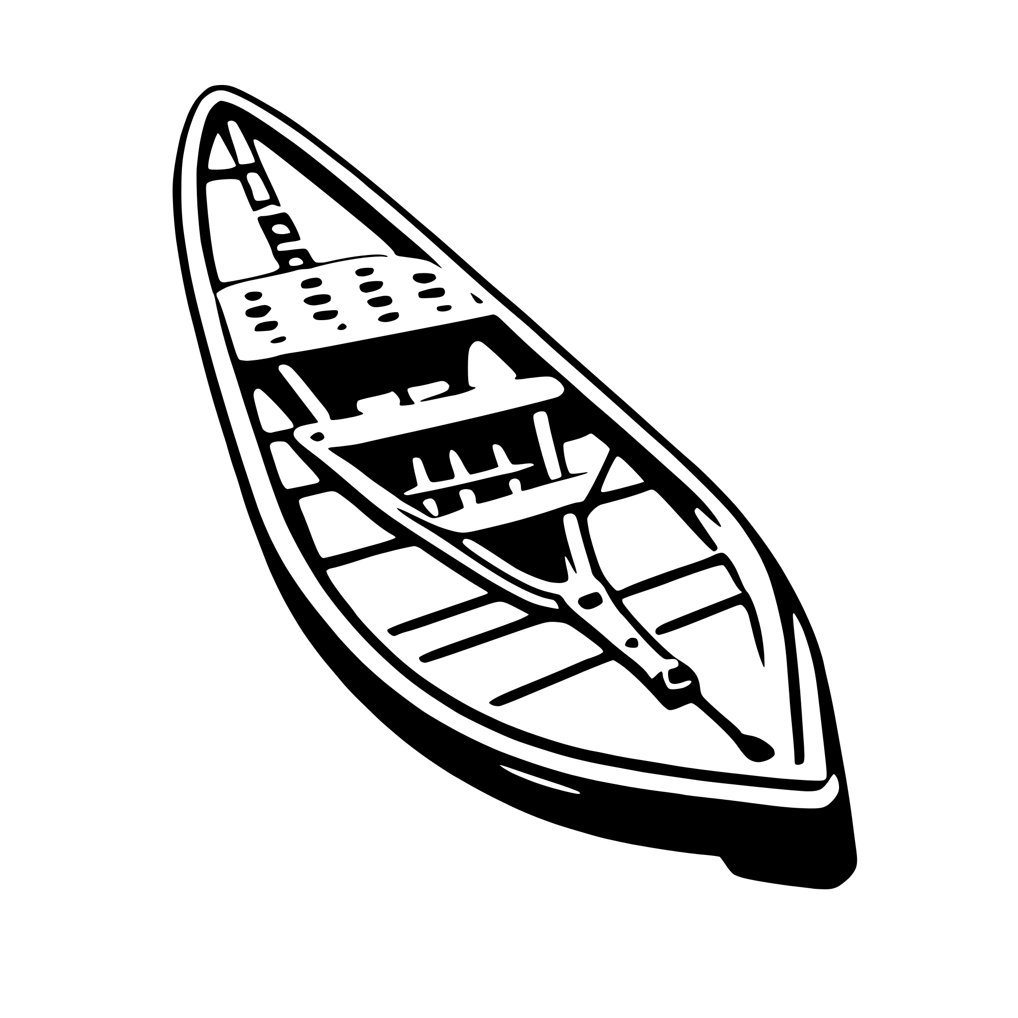AI-generated SVG of 'snowshoes'