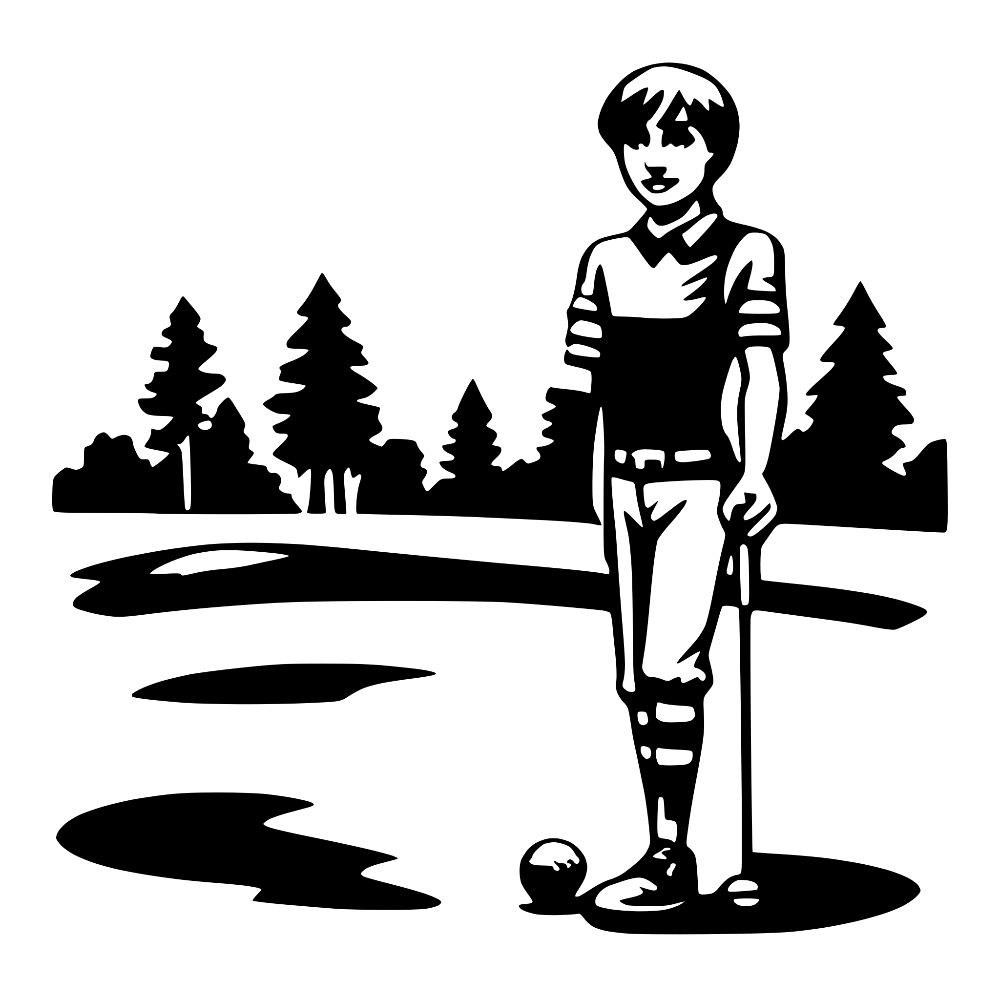 AI-generated SVG of a golf