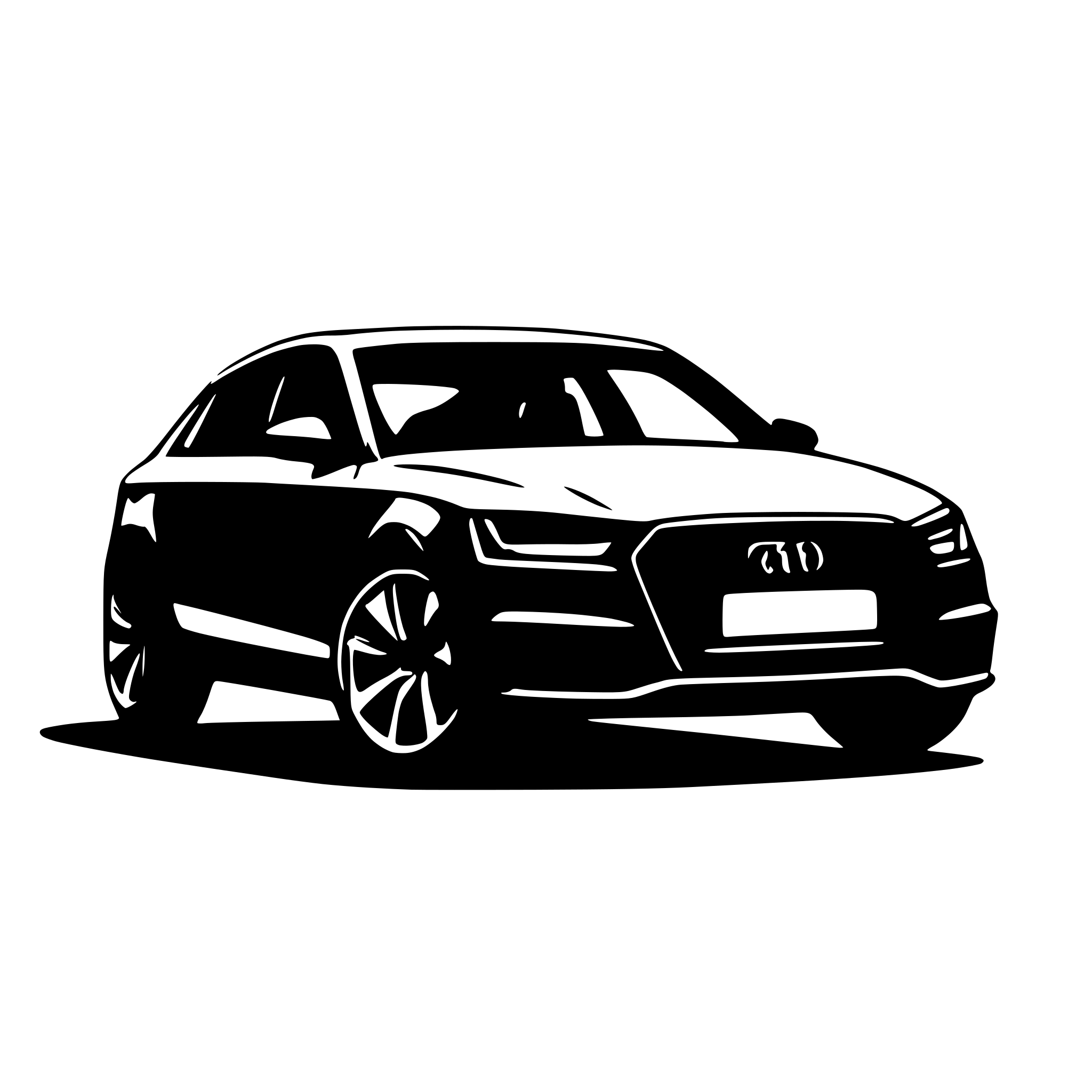 AI-generated SVG of 'audi a4 b9'