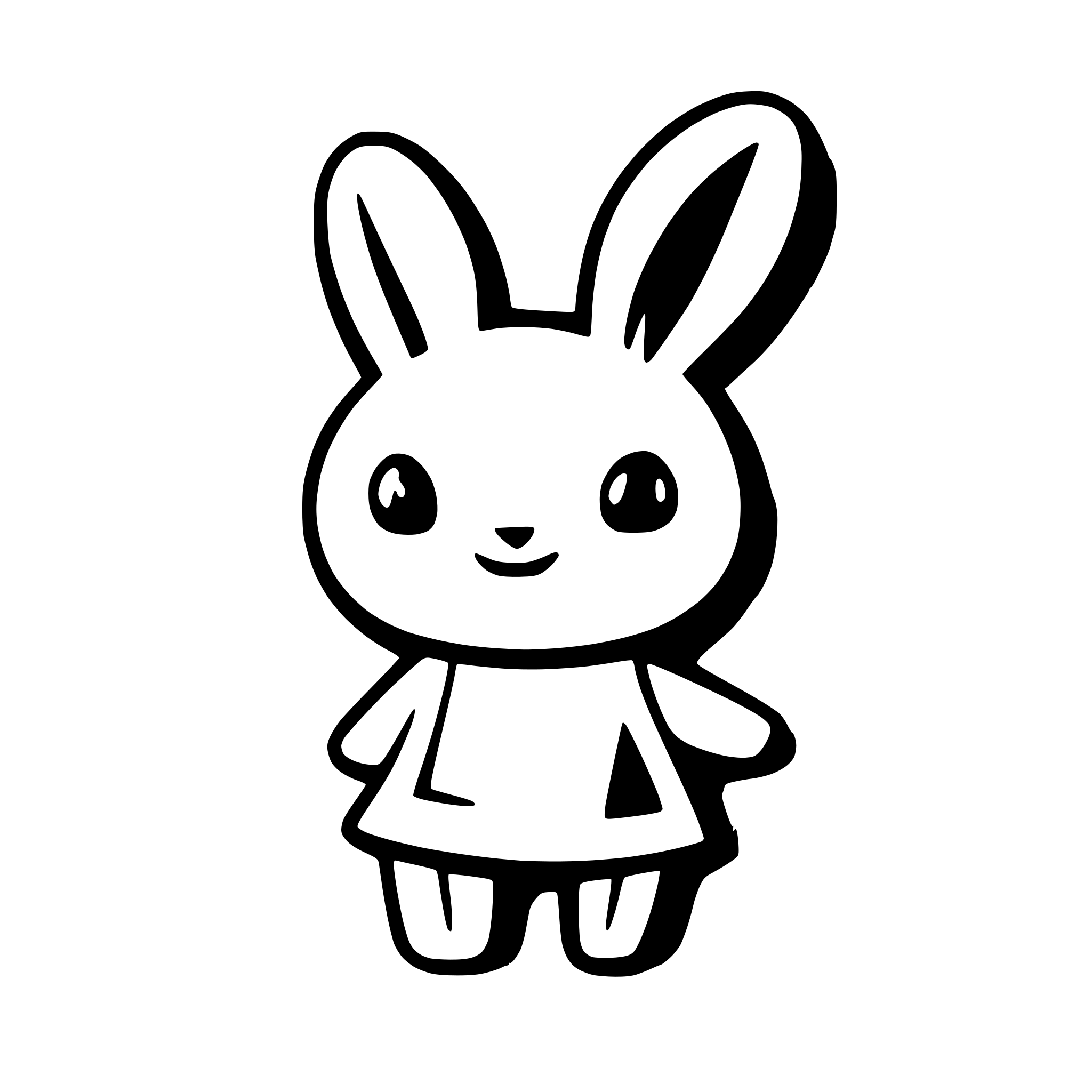 AI-generated SVG of 'rabbit'