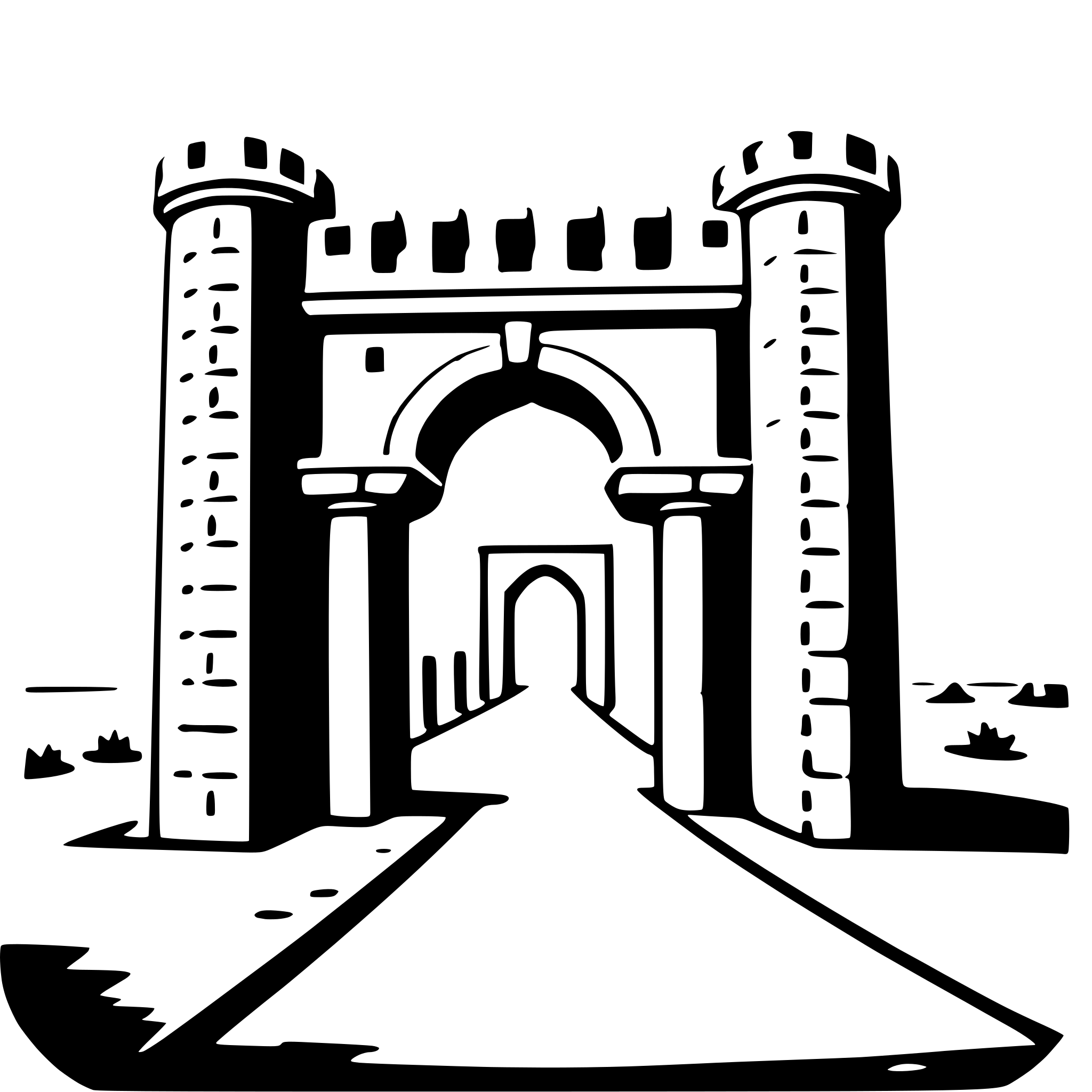 AI-generated SVG of 'ishtar gate'