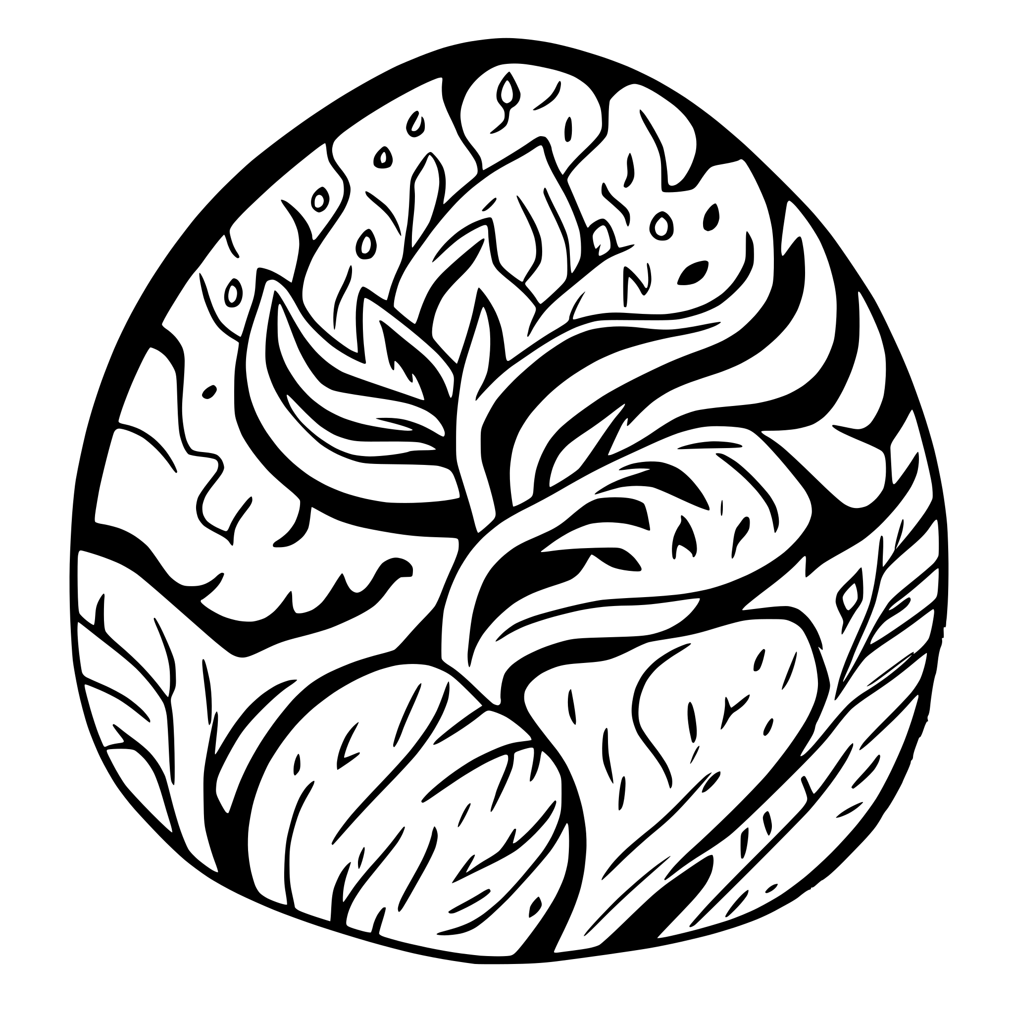 AI-generated SVG of a en malmö bo som går genom malmö