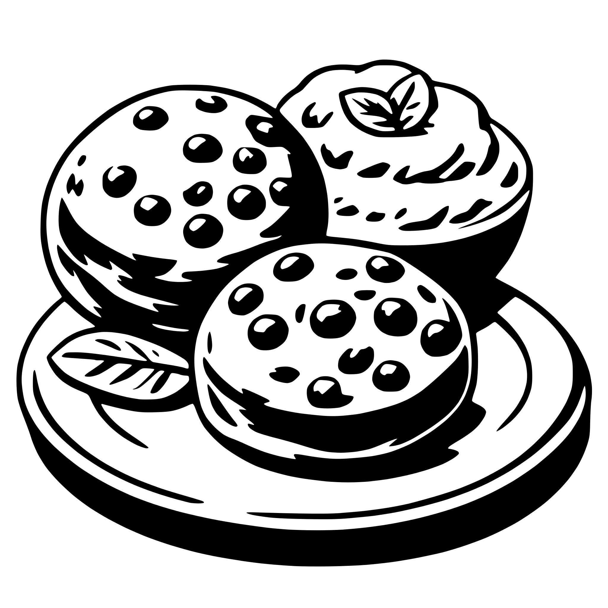AI-generated SVG of 'meat balls'