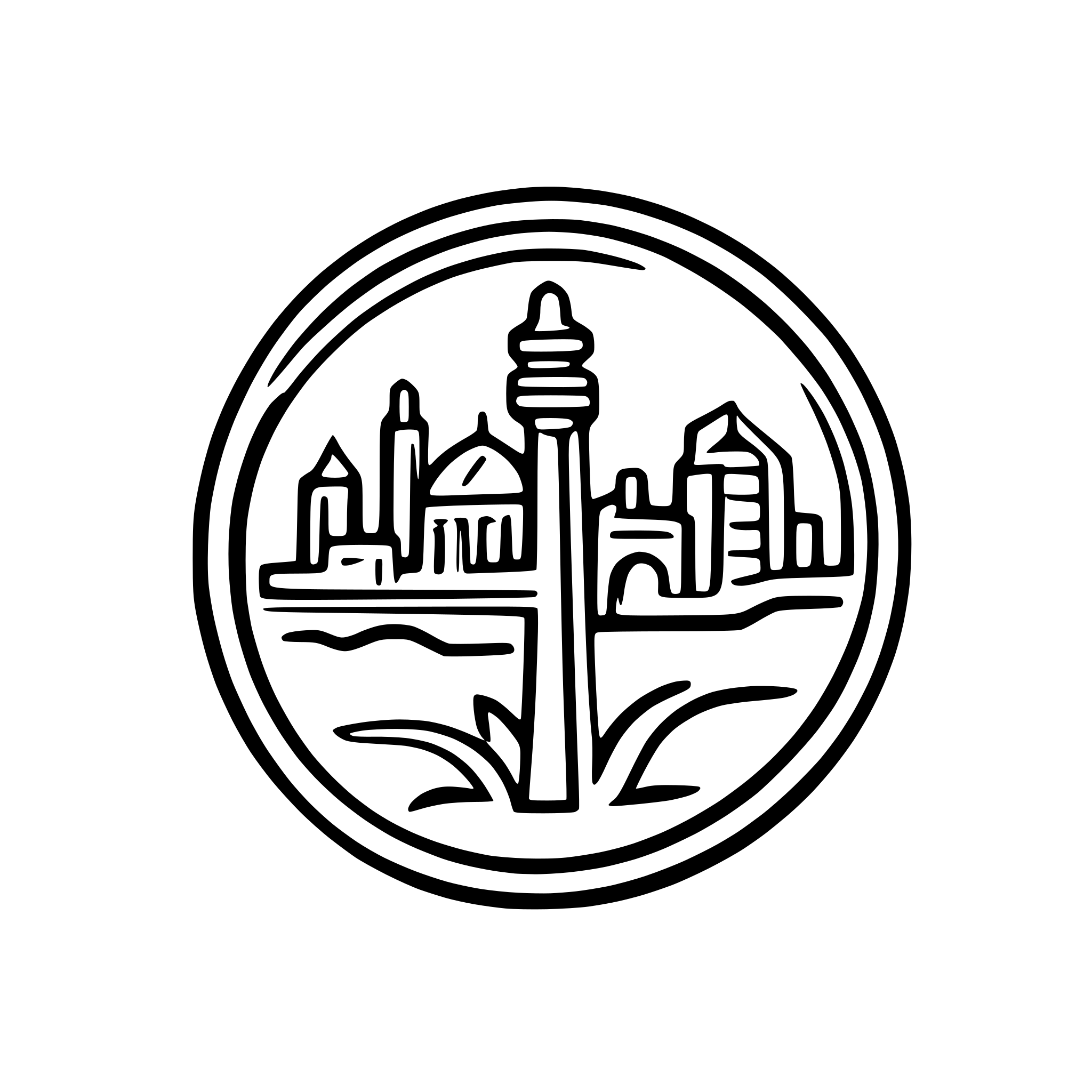 AI-generated SVG of 'outline of city of tehran'