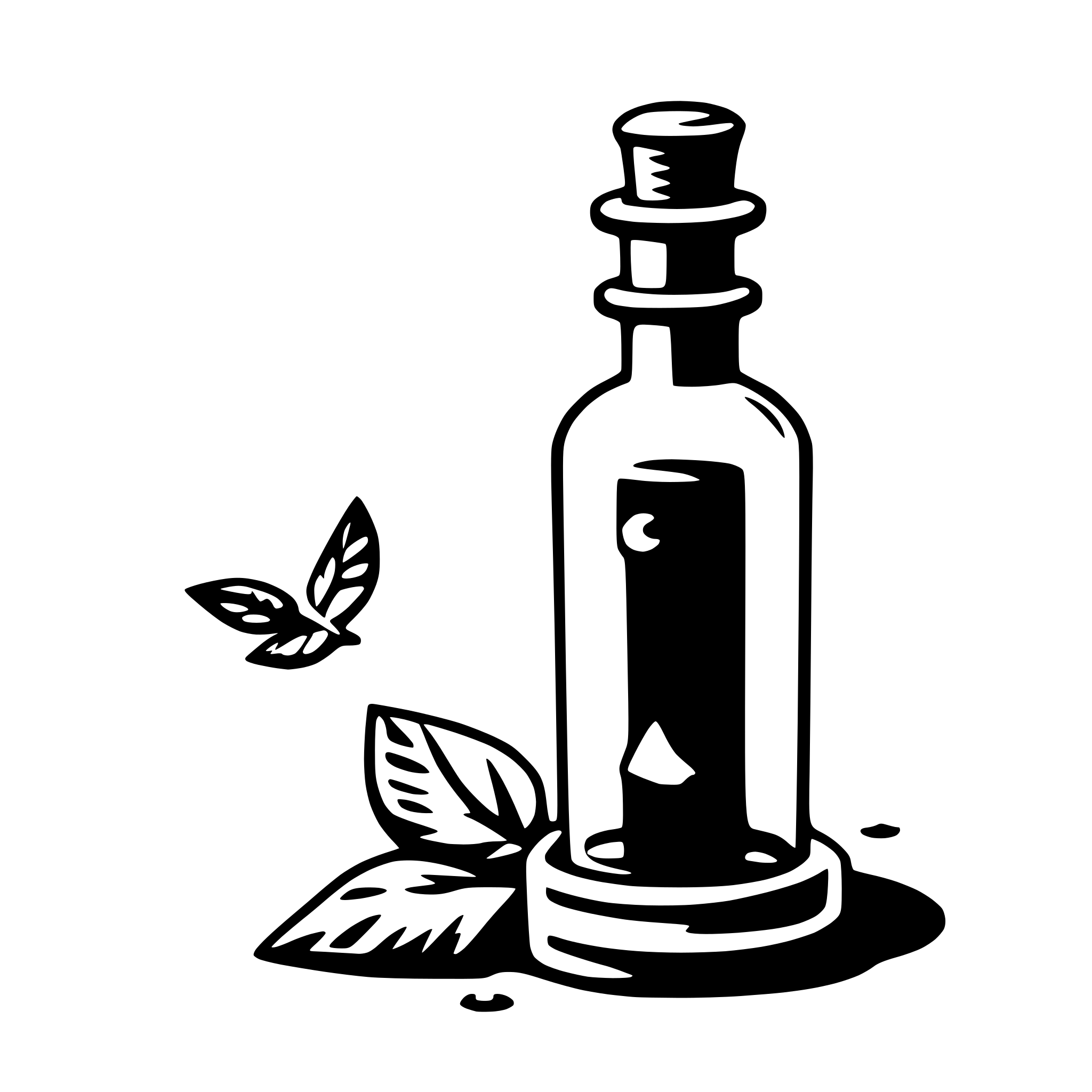 AI-generated SVG of 'message in bottle'