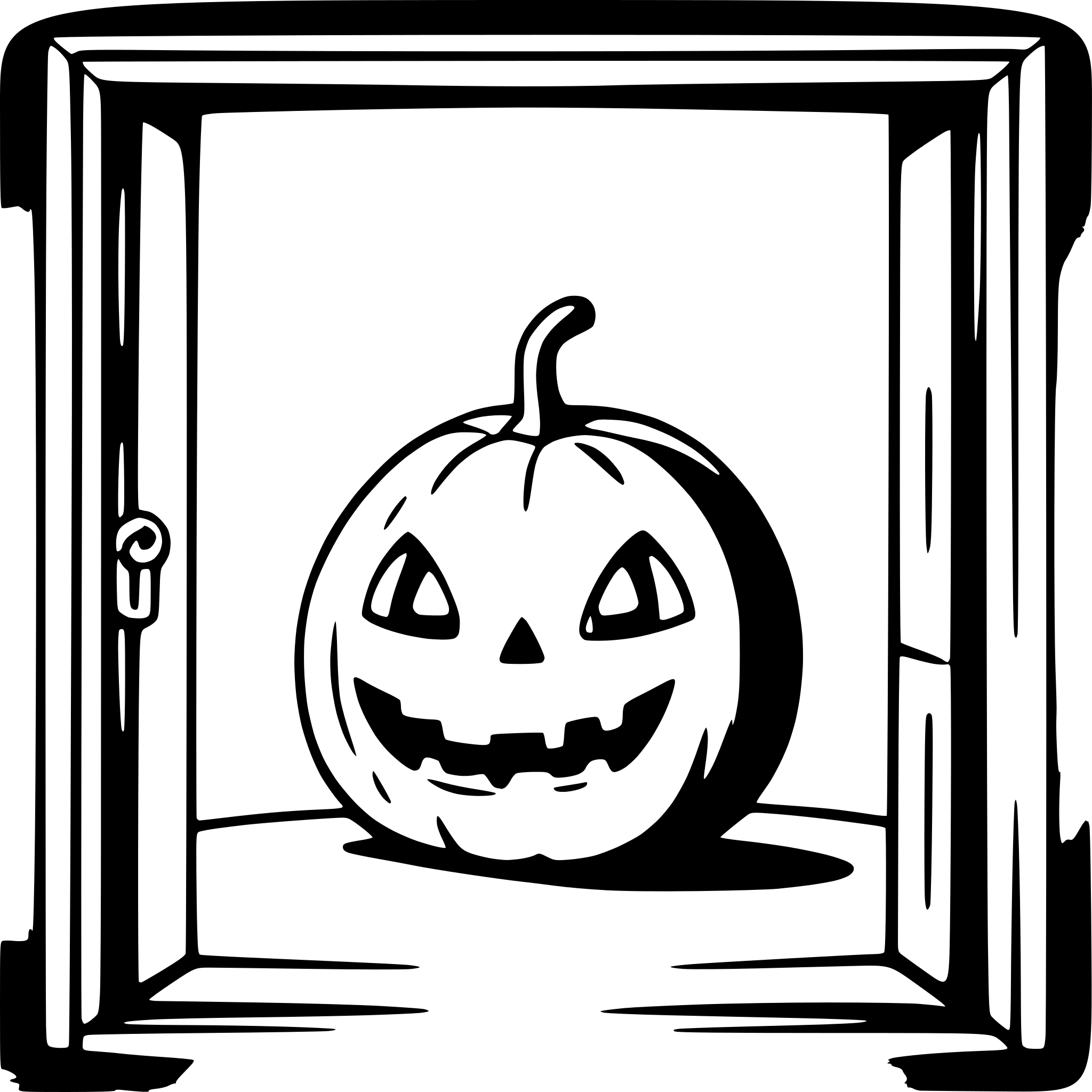 AI-generated SVG of a A haloween pumpkin asking for sweets on halloween evening on the door AI-generated SVG of a A haloween pumpkin asking for sweets on halloween evening on the door
