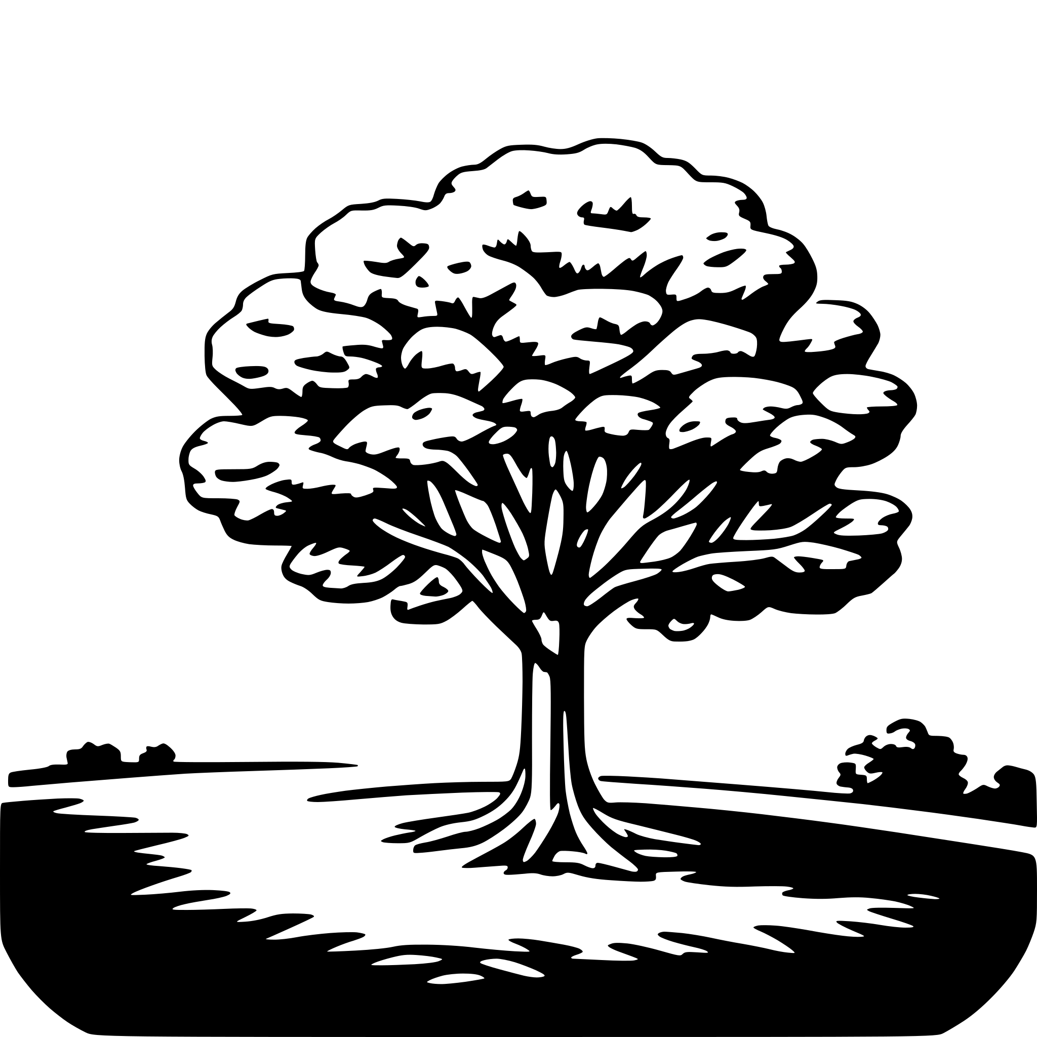 AI-generated SVG of a tree canopy
