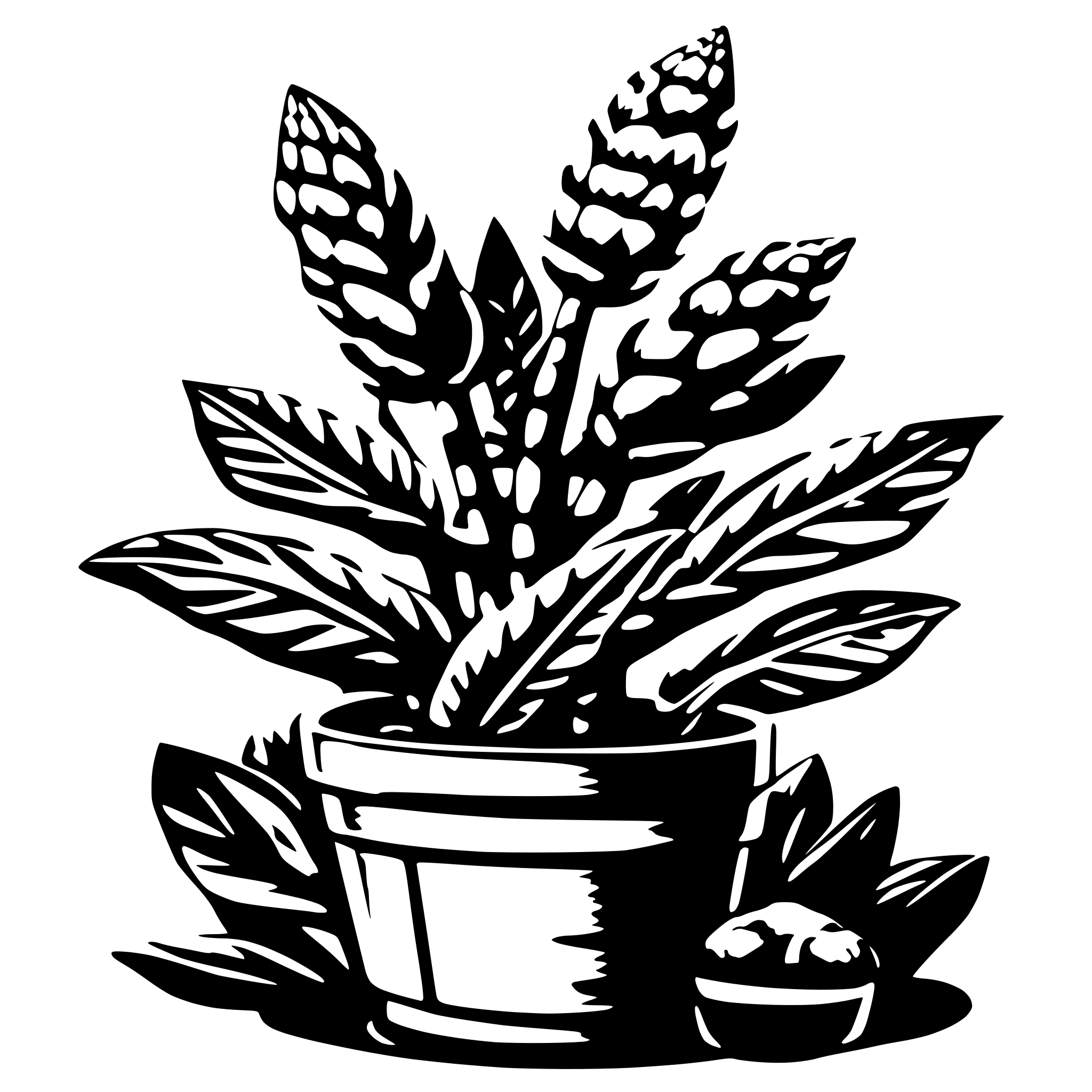 AI-generated SVG of 'chocolate abuelita, mexican plants'