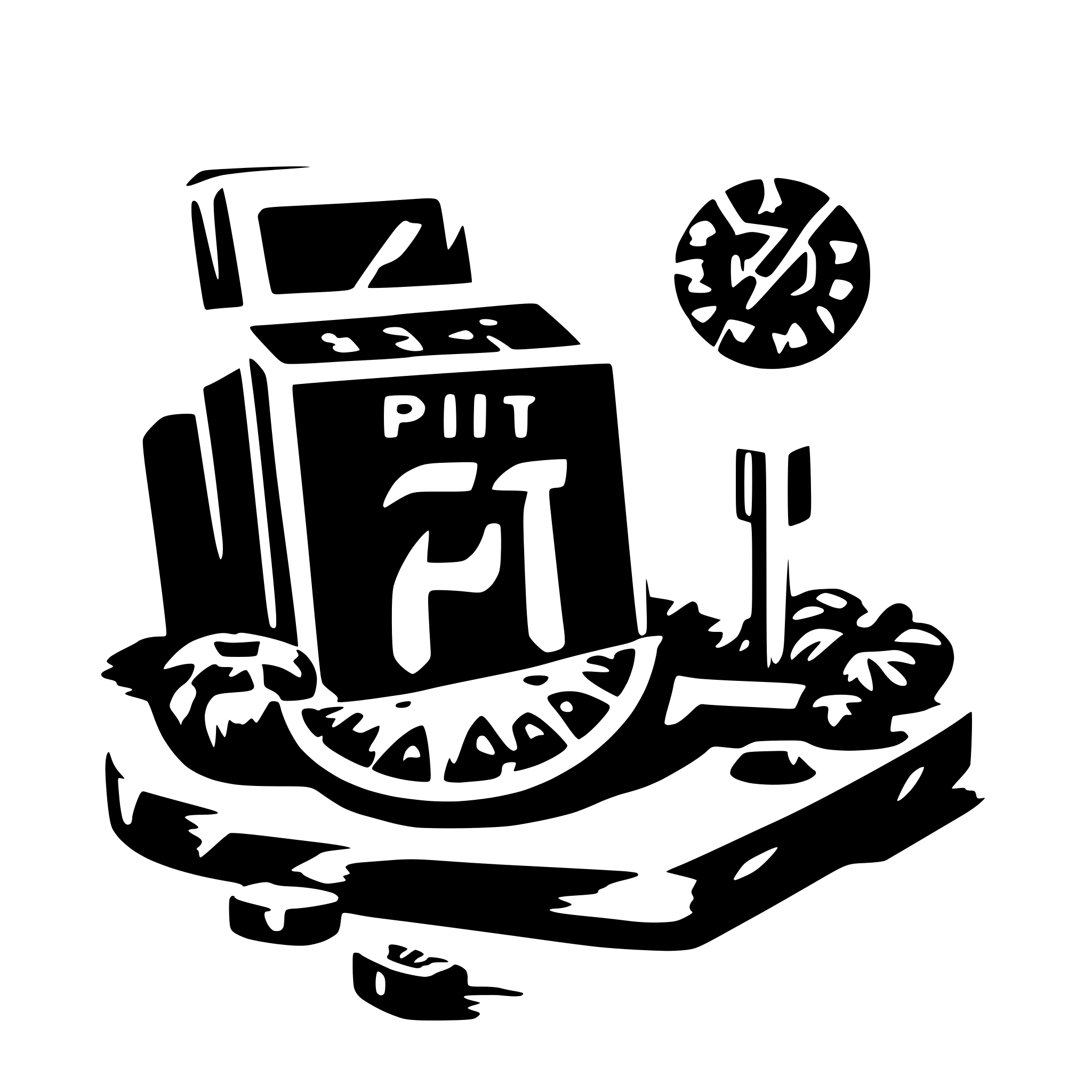 AI-generated SVG of a pickit with pi sign